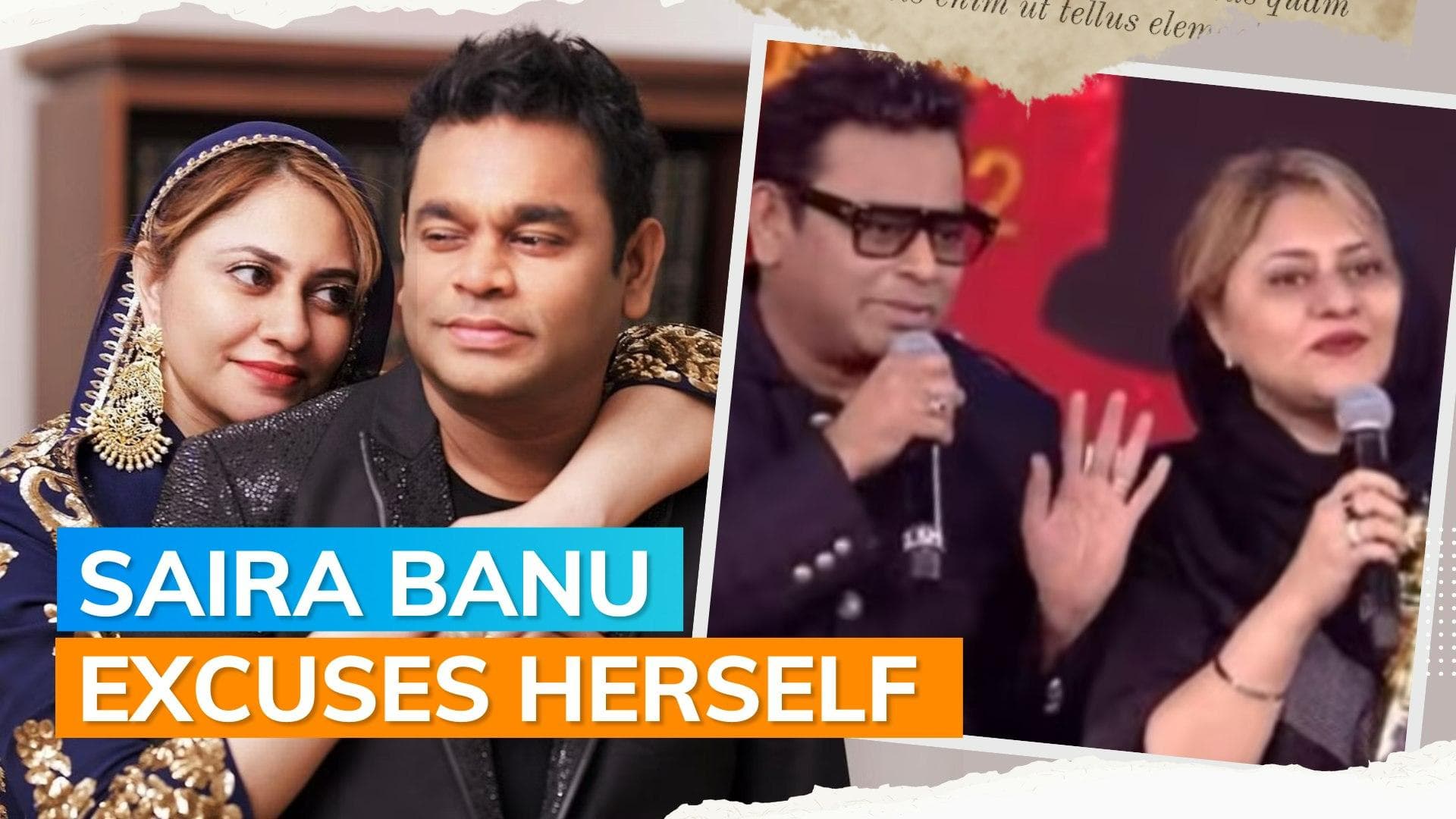 AR Rahman tells wife not to speak in Hindi at awards ceremony: watch