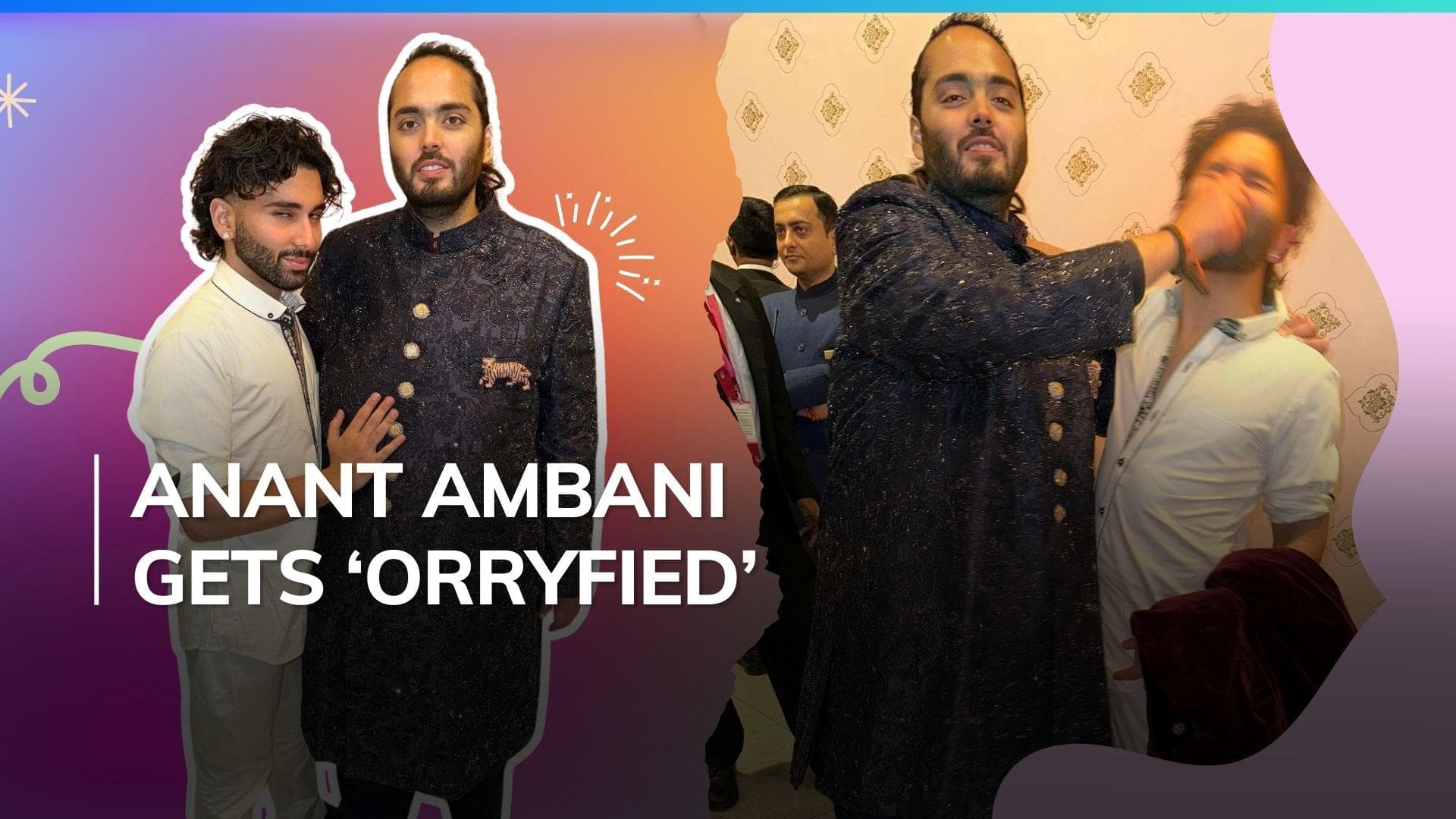 Anant Ambani pulls Orry's nose in adorable wedding pics, fans call them 'friendship goals'