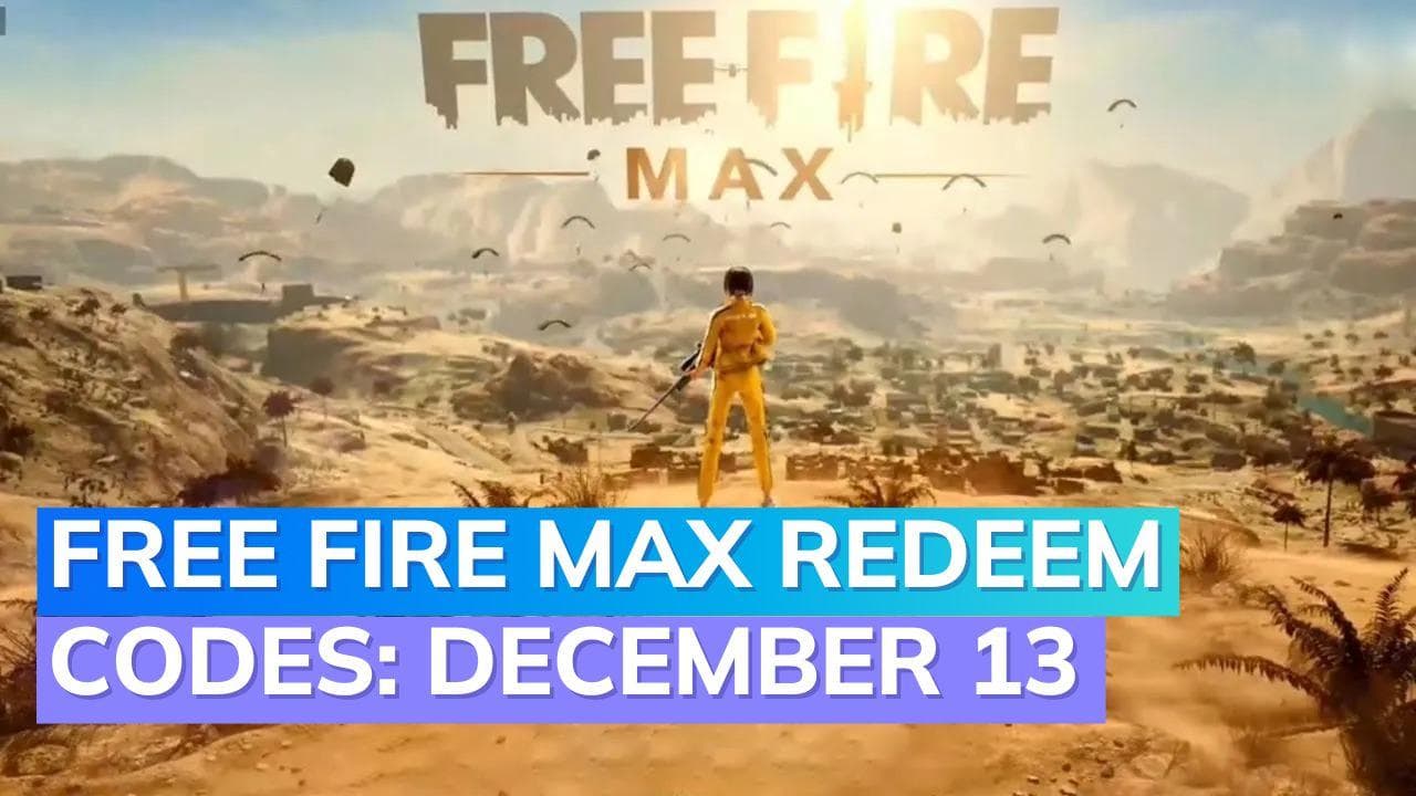 Garena Free Fire MAX redeem codes Today 13 December 2023: Unlock Powerful weapons, diamonds, and more!