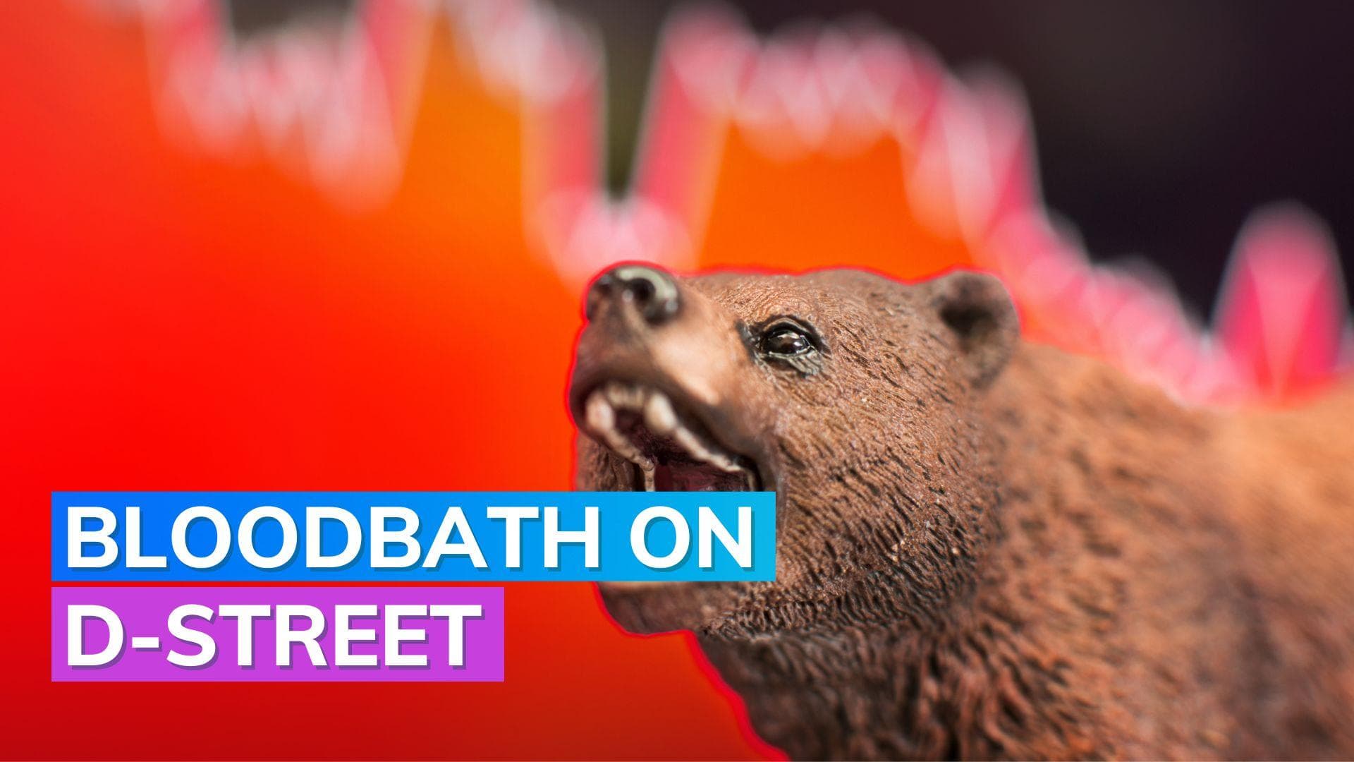 Stock market crash: Sensex plunges 900 points as markets fall for sixth straight session