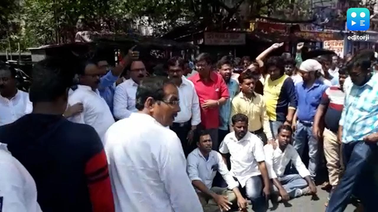 Birbhum Violence: কংগ্রেসের প্রতিনিধি দলকে আটকে দেওয়ার অভিযোগ, বোলপুরে পথে বসে বিক্ষোভ অধীর চৌধুরীর