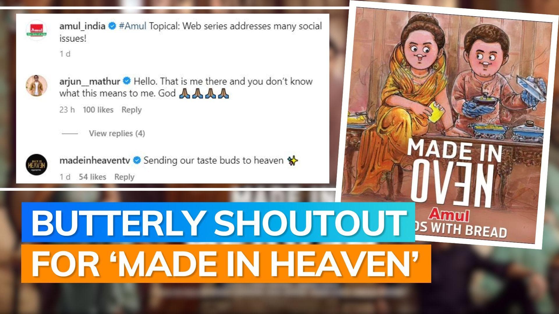 ‘Made in Heaven 2’: Amul shares adorable doodle of lead actors; Arjun Mathur and Zoya Akhtar react