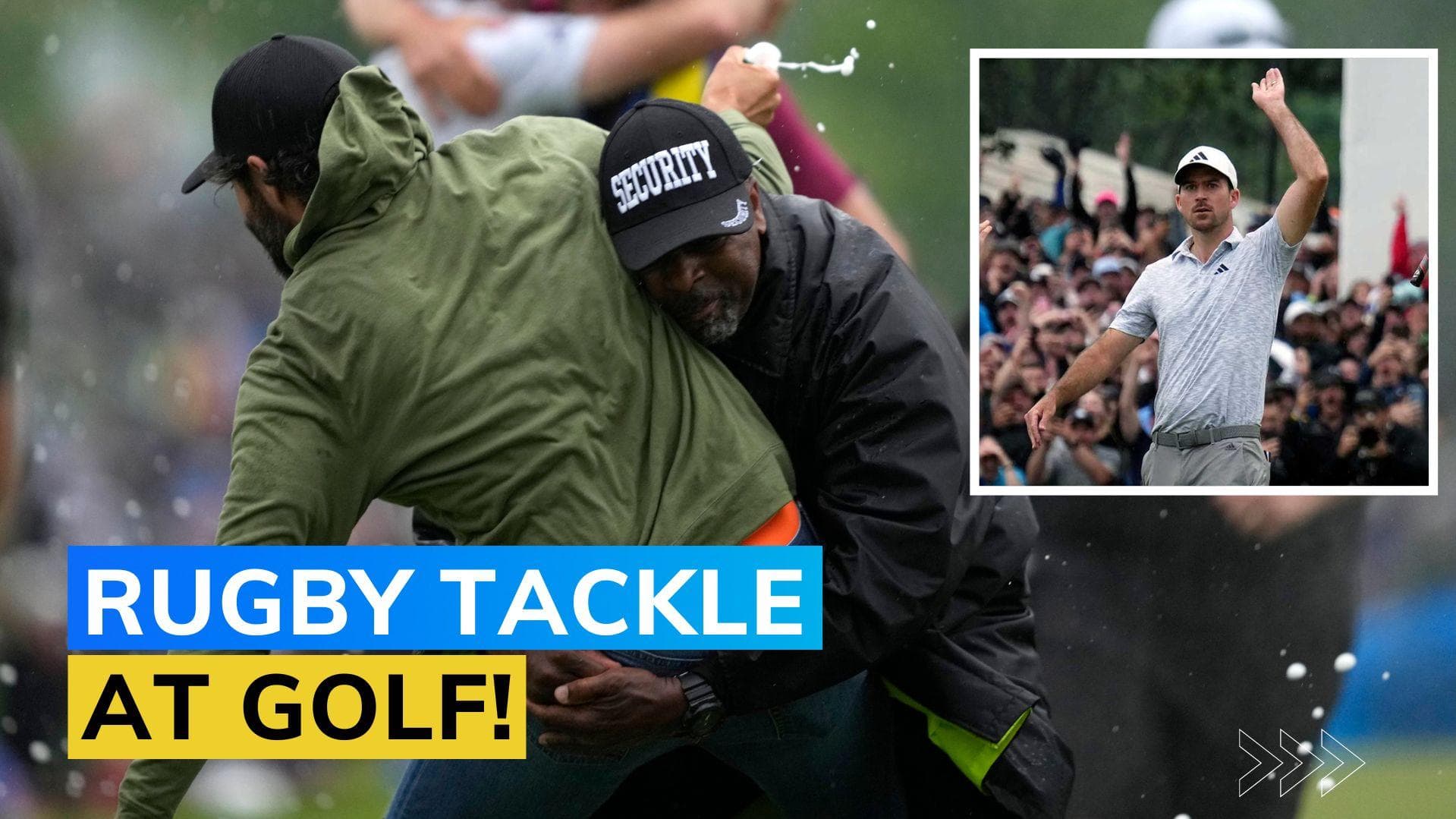 WATCH! Golfer tackled by security guard at Canadian Open