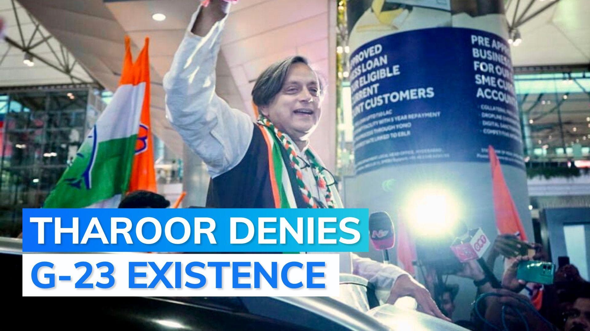 G-23 group was media's idea, never existed: Tharoor