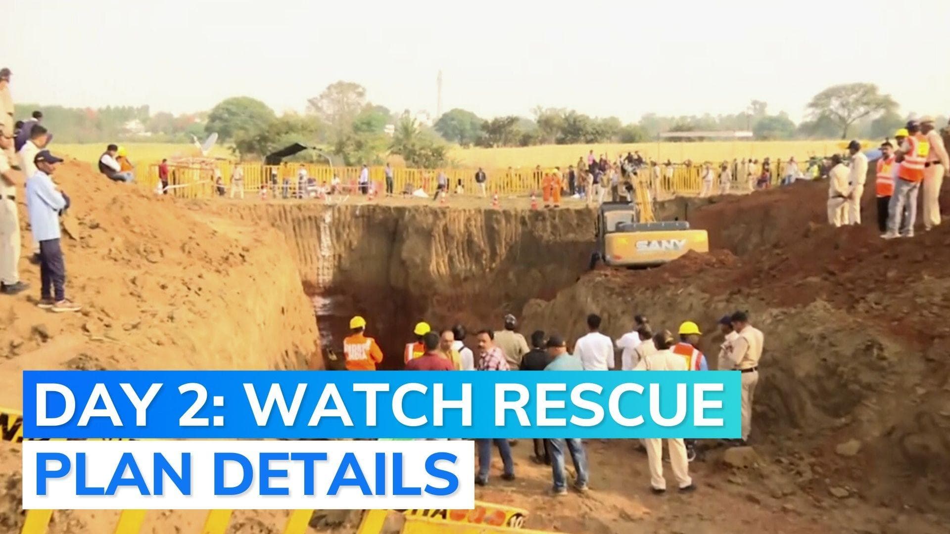 Child stuck in borewell for 24+ hours: rescue efforts continue in Vidisha, MP