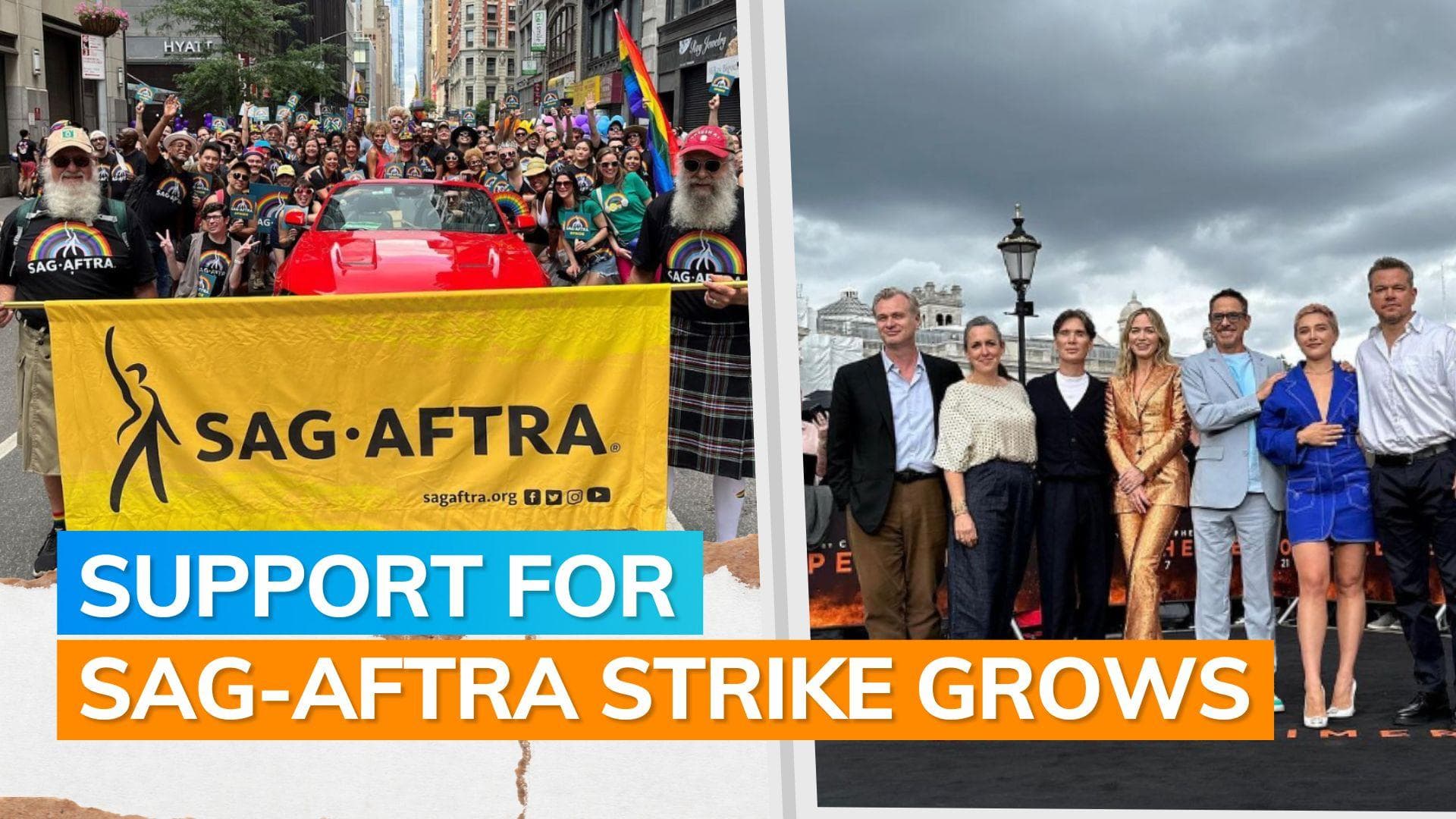 'Oppenheimer's US red carpet premiere cancelled in support of ongoing SAG-AFTRA strike.