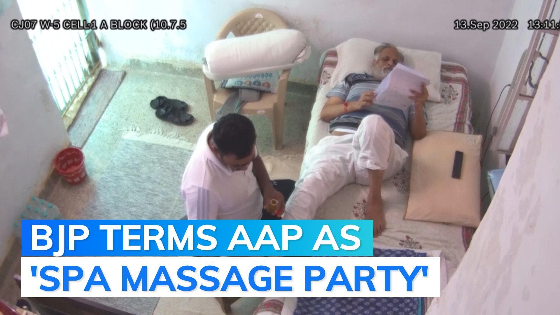 Row erupts after Satyendra Jain's video of getting massage in jail surfaces 