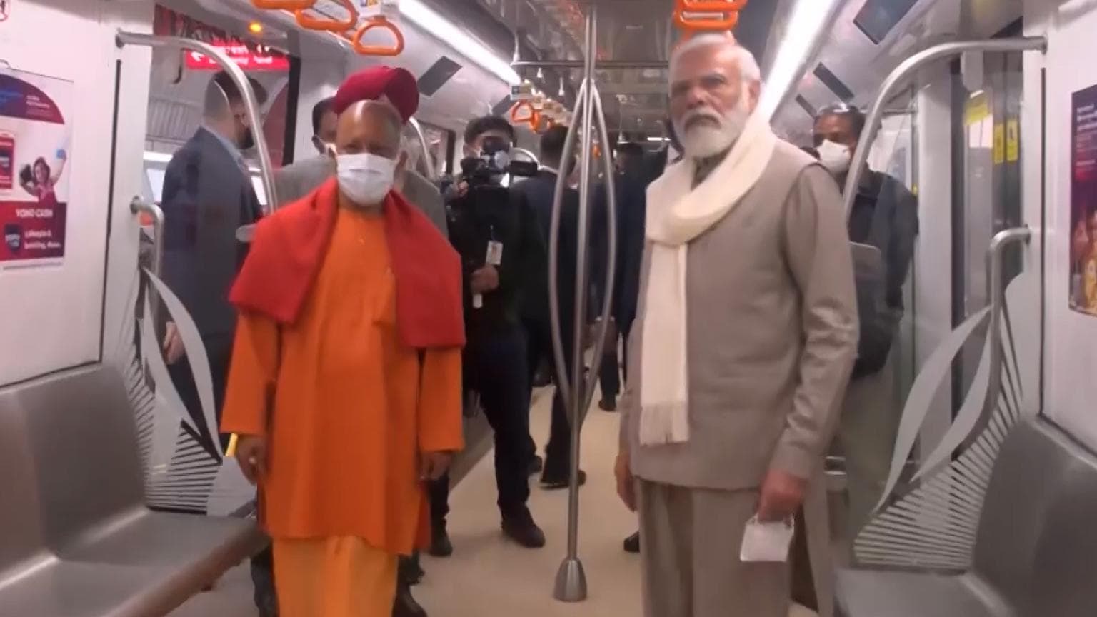 Watch: PM Modi takes first ride on Kanpur Metro after opening new section