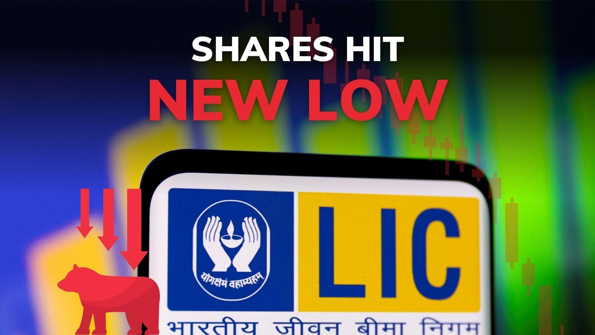 LIC shares hit new record low