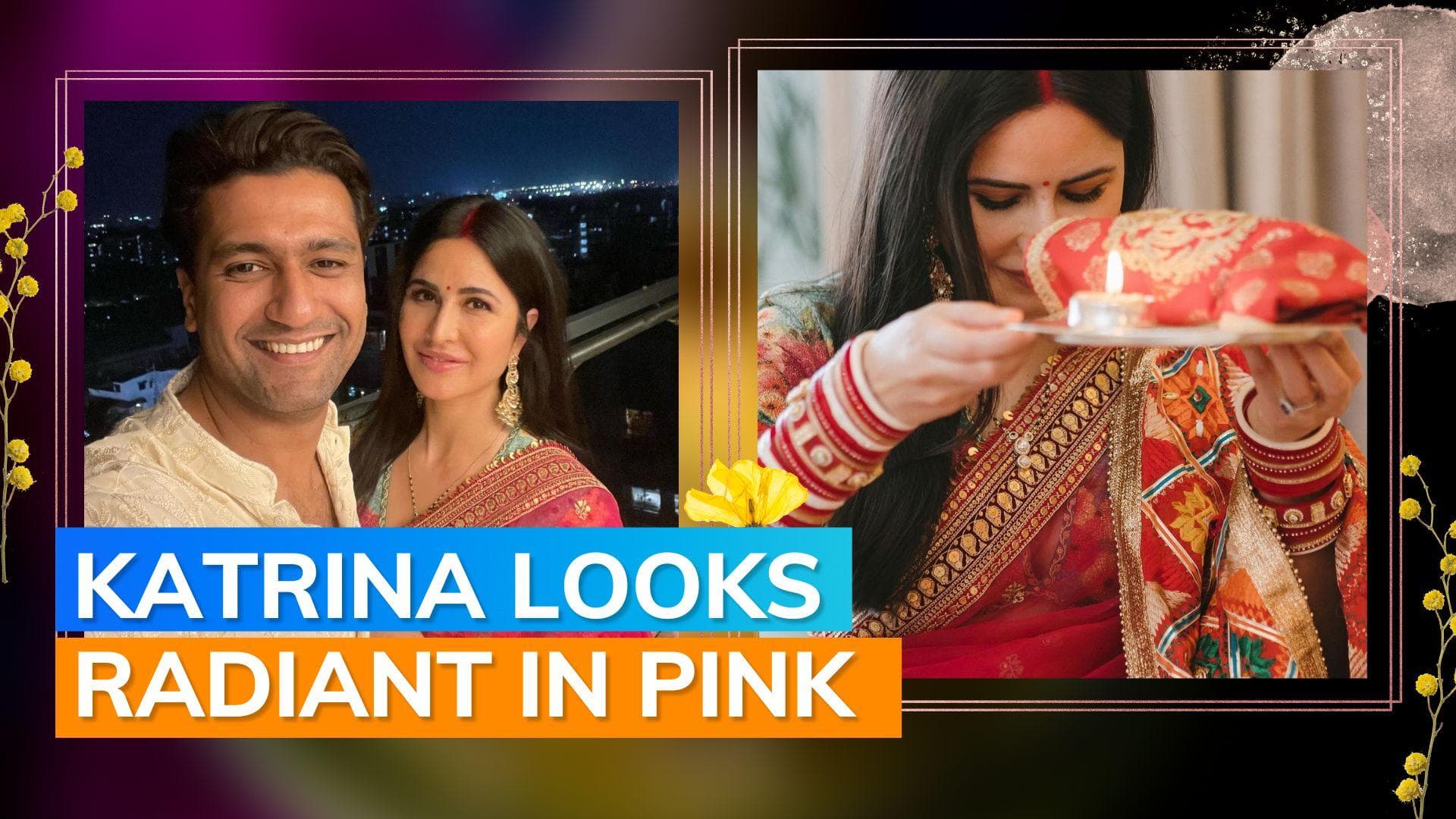 Katrina Kaif celebrates first Karwa Chauth, shares pictures with husband Vicky Kaushal