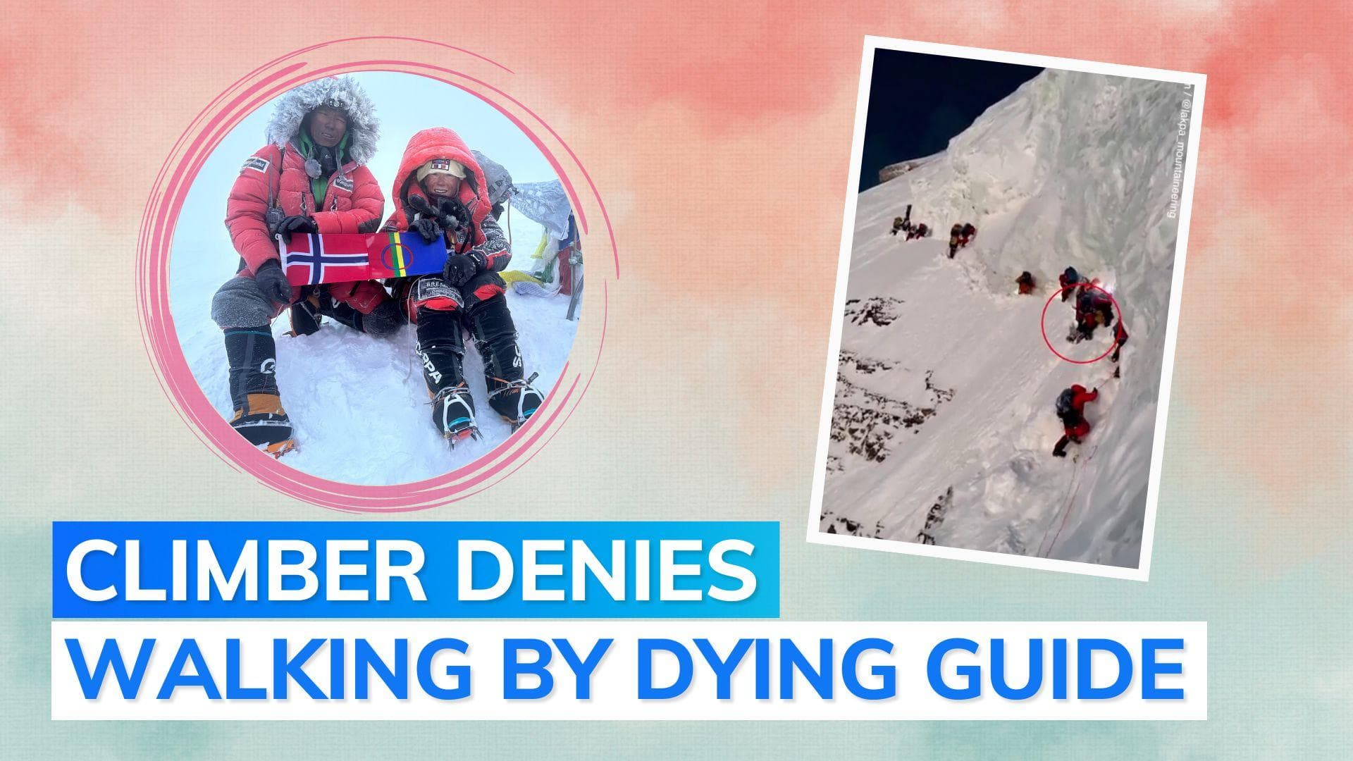 Facing criticism for not saving dying porter Norway's record-breaking climber speaks up