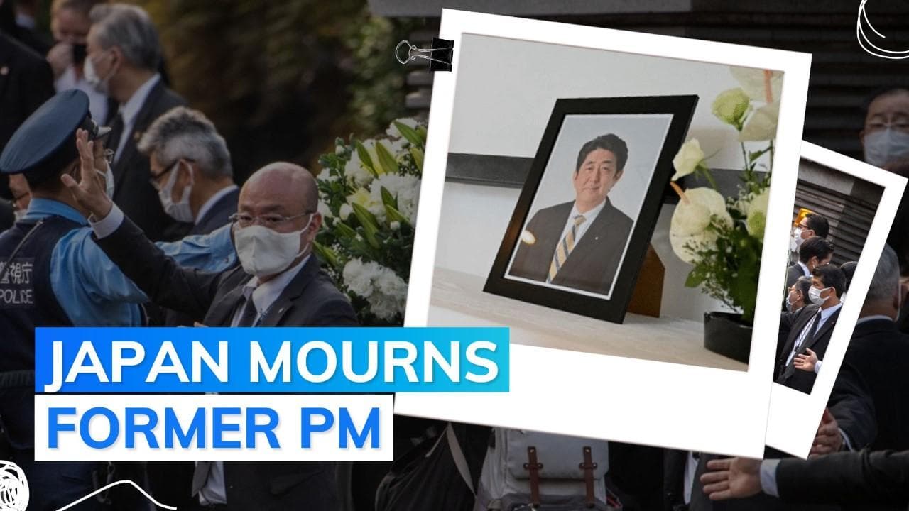 Mourners pay tribute to ex-Japanese PM Shinzo Abe at party headquarters