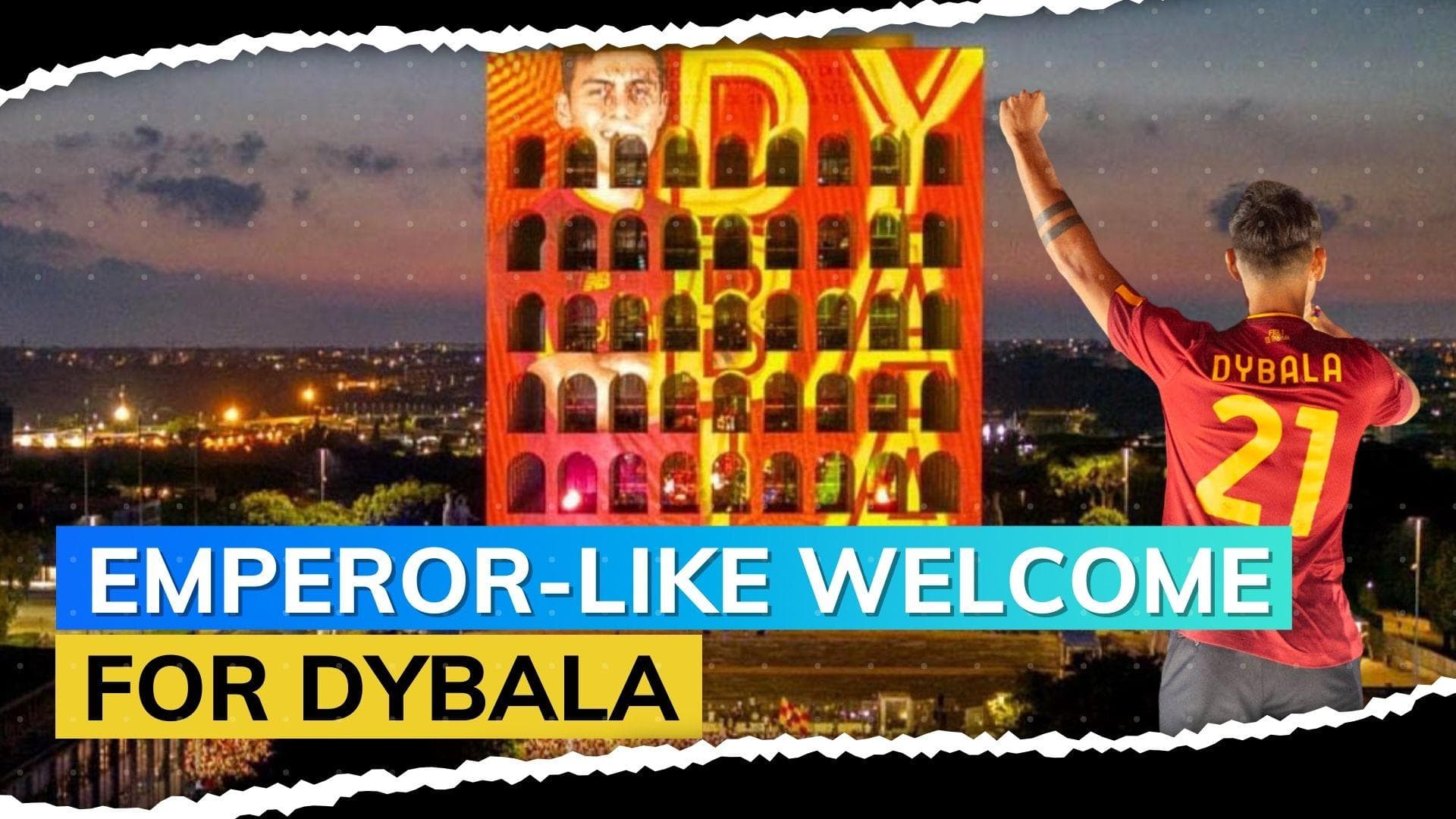 Watch! Thousands gather as Paulo Dybala introduced to Roma fans