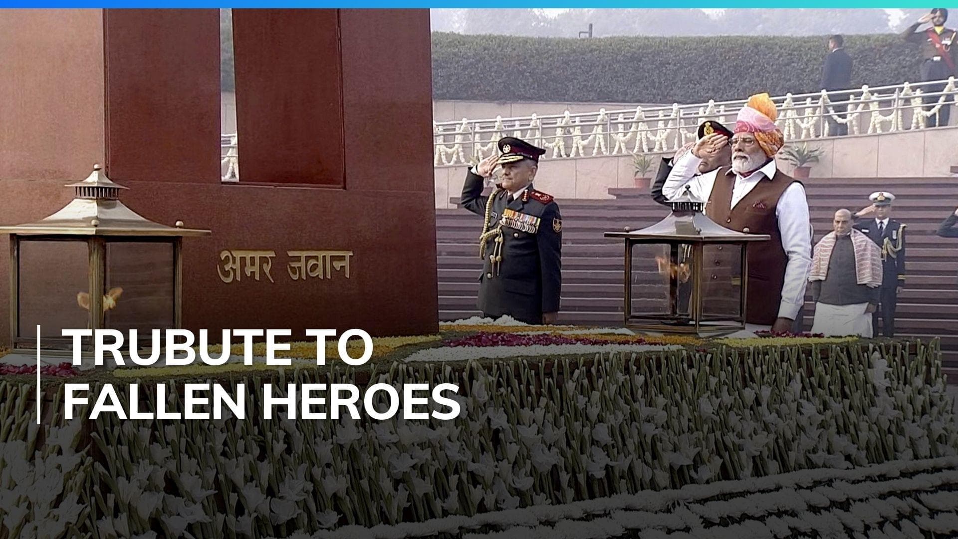 Prime Minister Modi pays tributes at National War Memorial on Republic Day