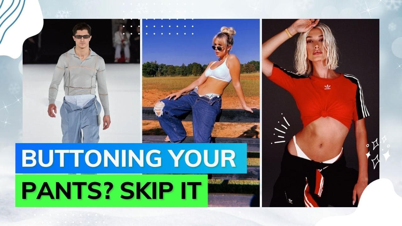 Unbuttoned pants are the latest fad, know how to style it