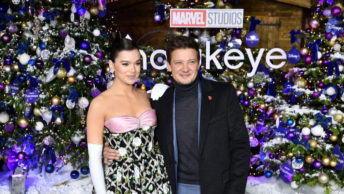 Jeremy Renner and Hailee Steinfeld premiere 'Hawkeye' for fans in London
