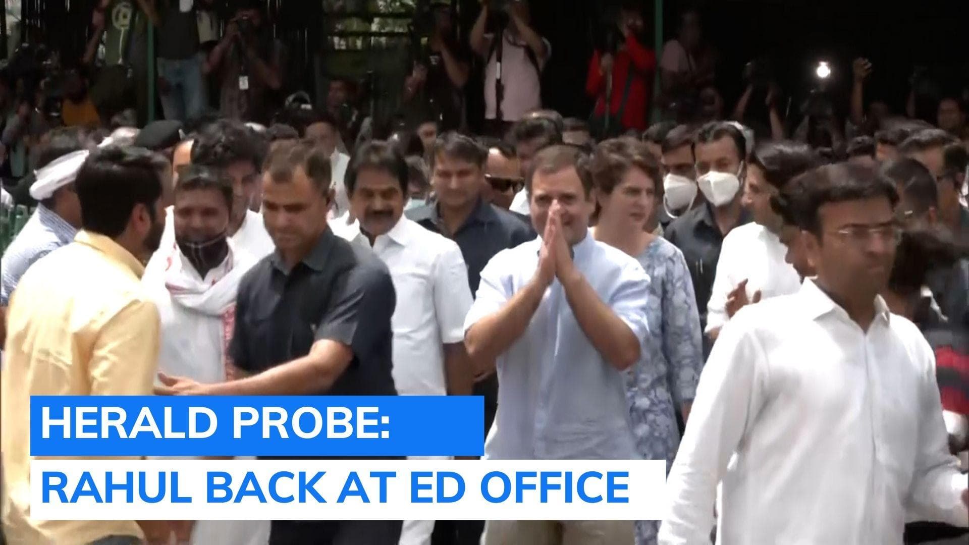 National Herald money-laundering case: ED quizzes Rahul Gandhi for 2nd consecutive day