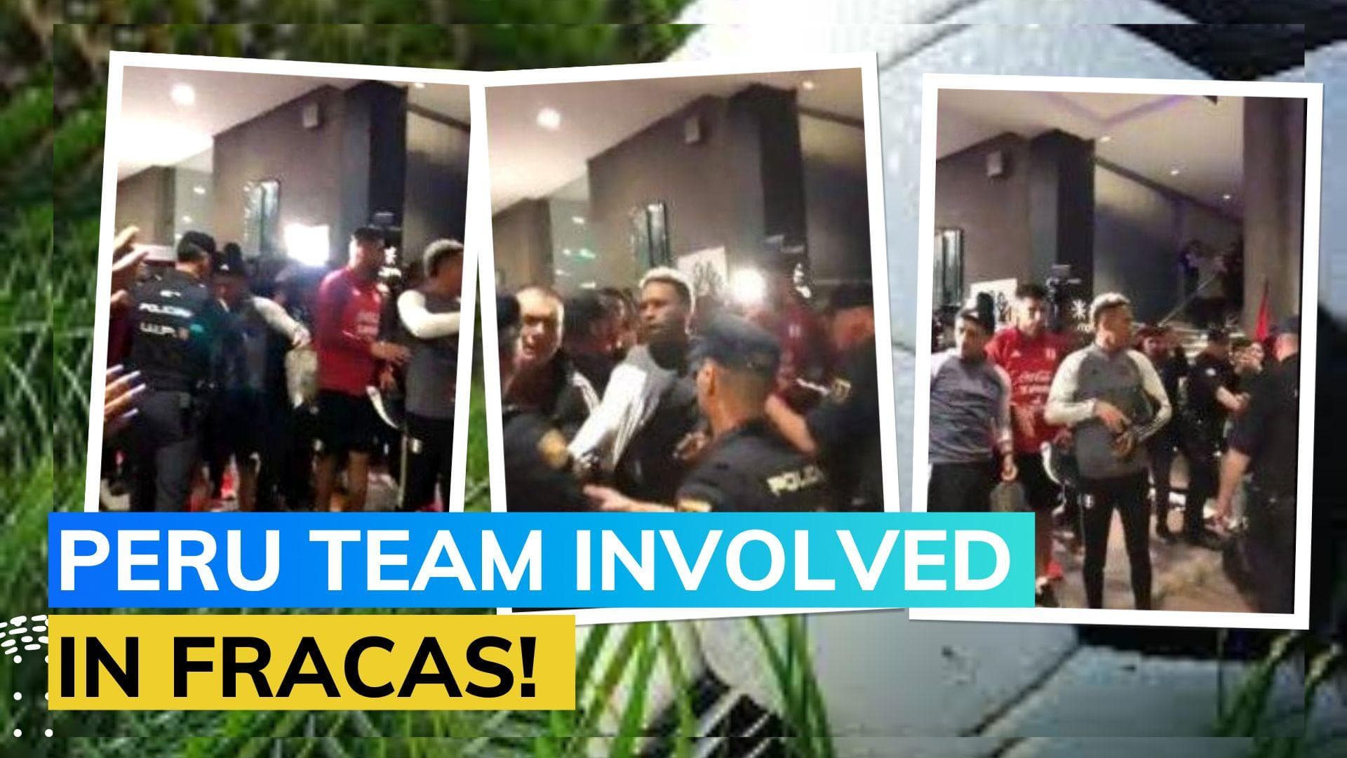 WATCH Peru football players clash with Spanish police before Morocco friendly