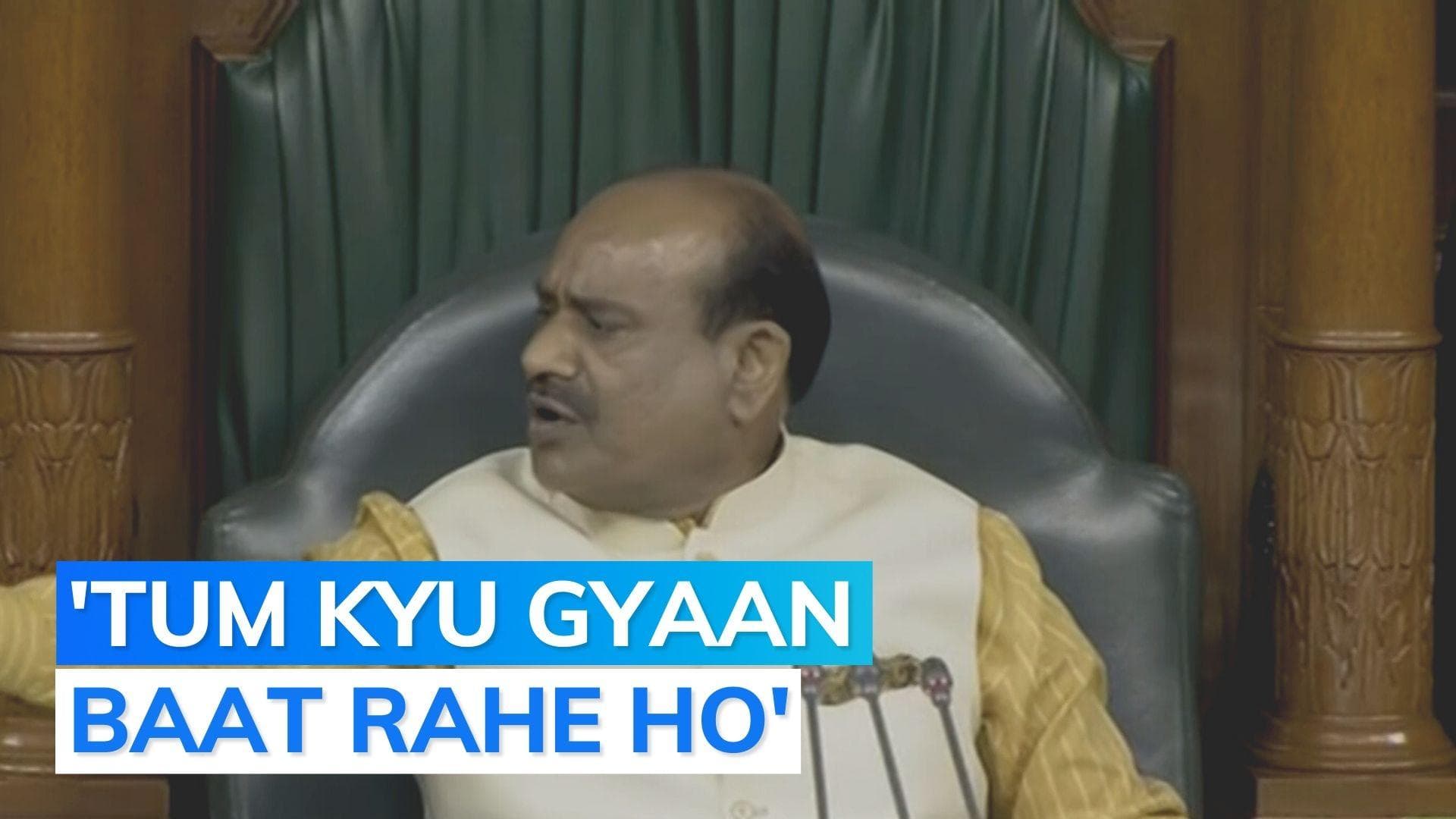 Watch: here's why Speaker Om Birla shunned BJP MP in Lok Sabha
