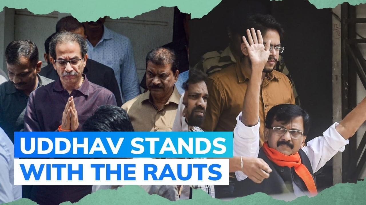 Uddhav Thackeray meets family members of arrested Shiv Sena leader Sanjay Raut