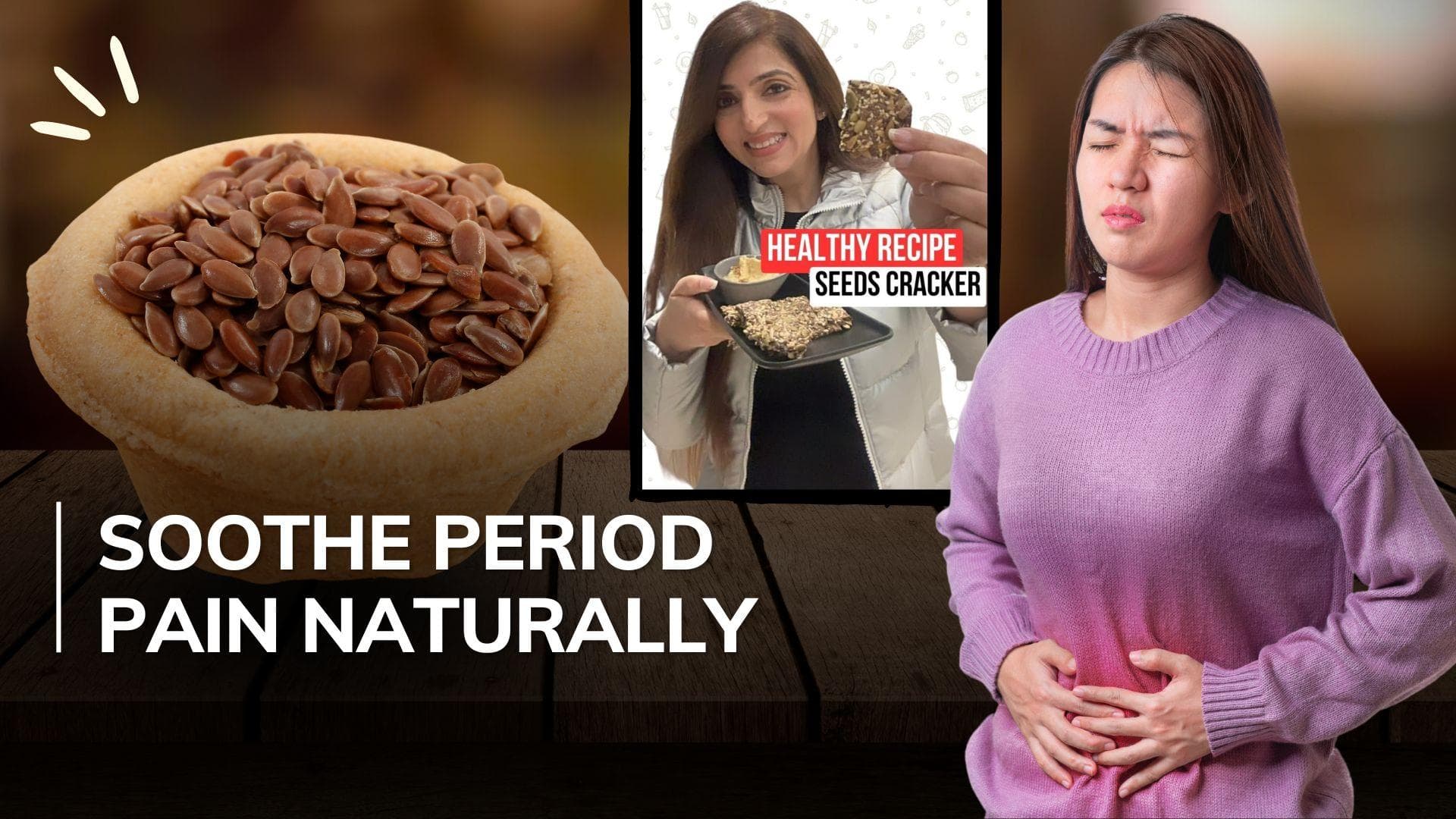 Get rid of period pain! Try these yummy and easy-to-make seed crackers for menstrual cramps