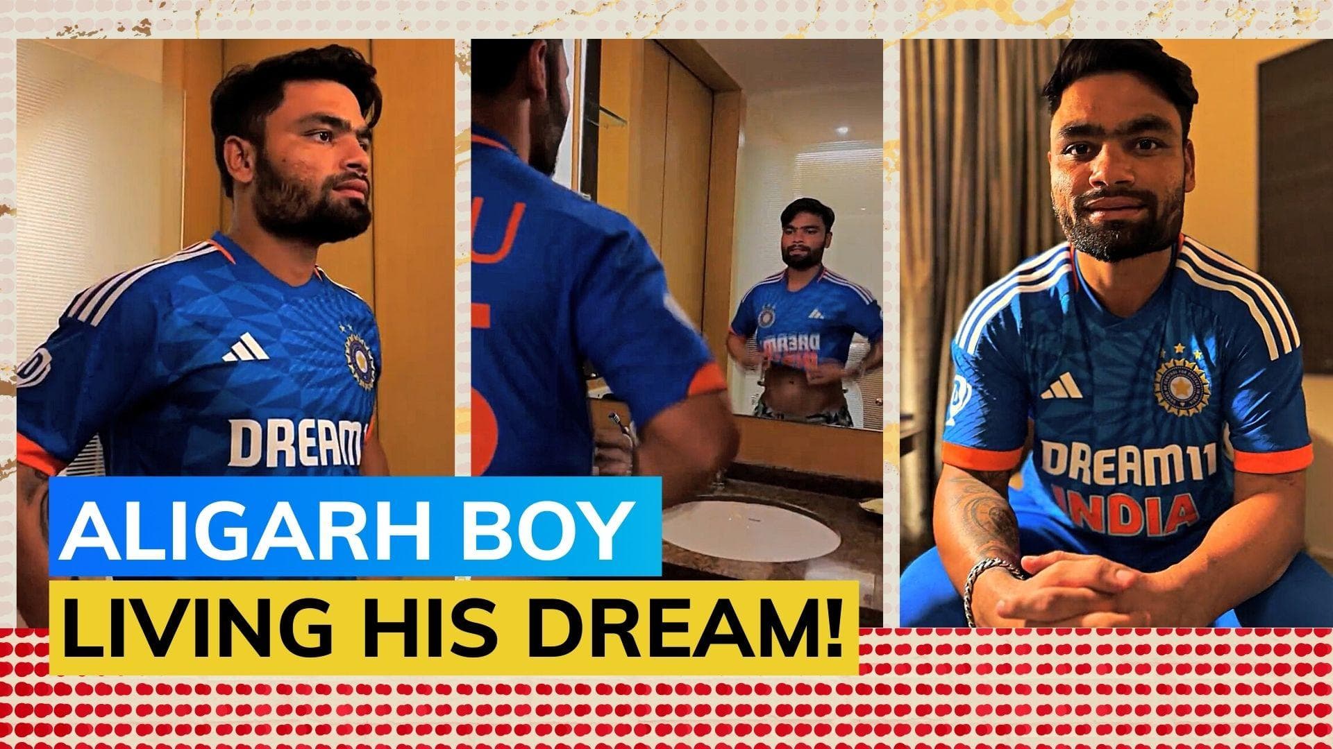 Watch! Rinku Singh dons the Team India jersey | IND vs IRE