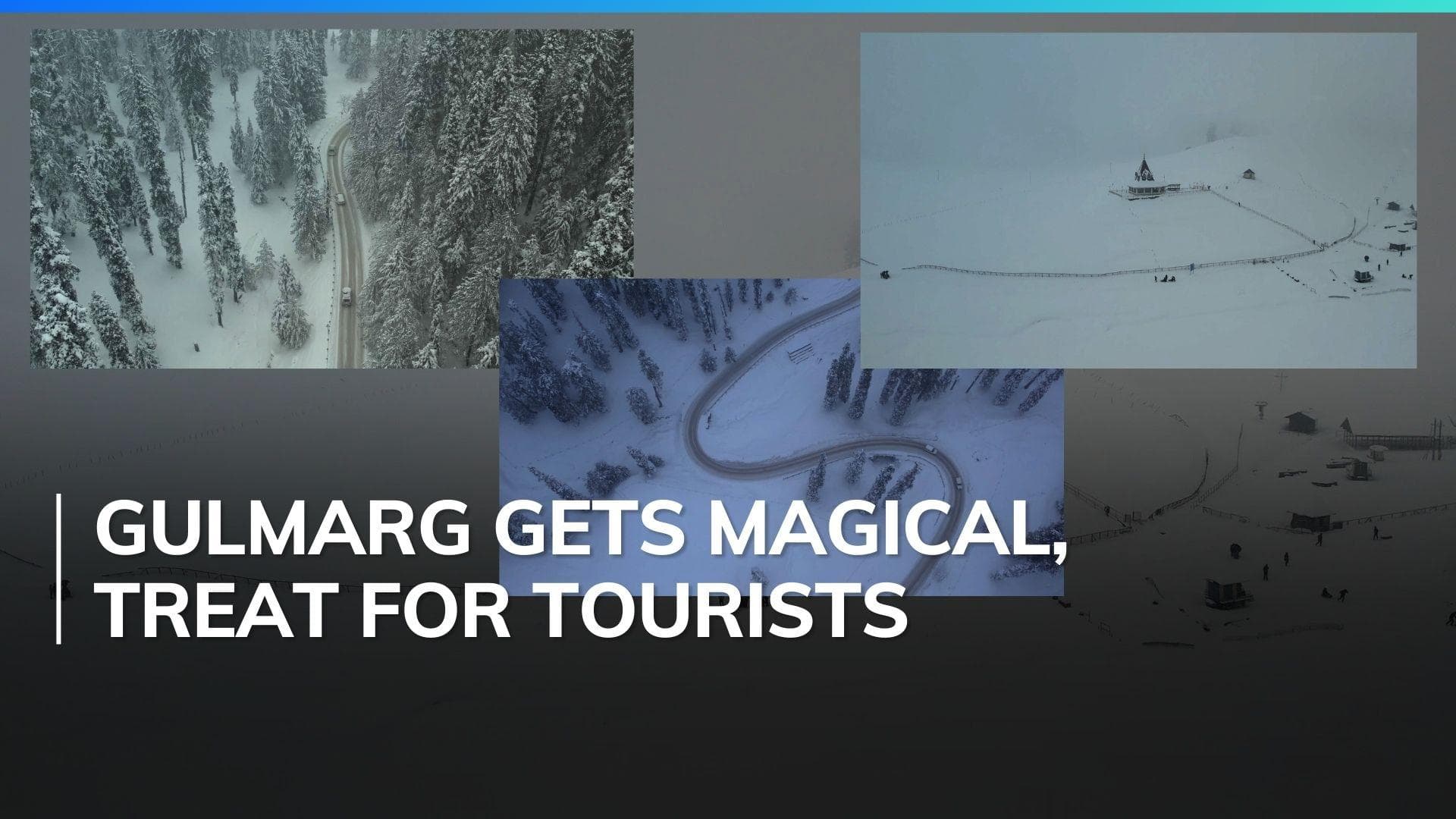 Watch: drone footage shows snow-clad magical winter land of Kashmir