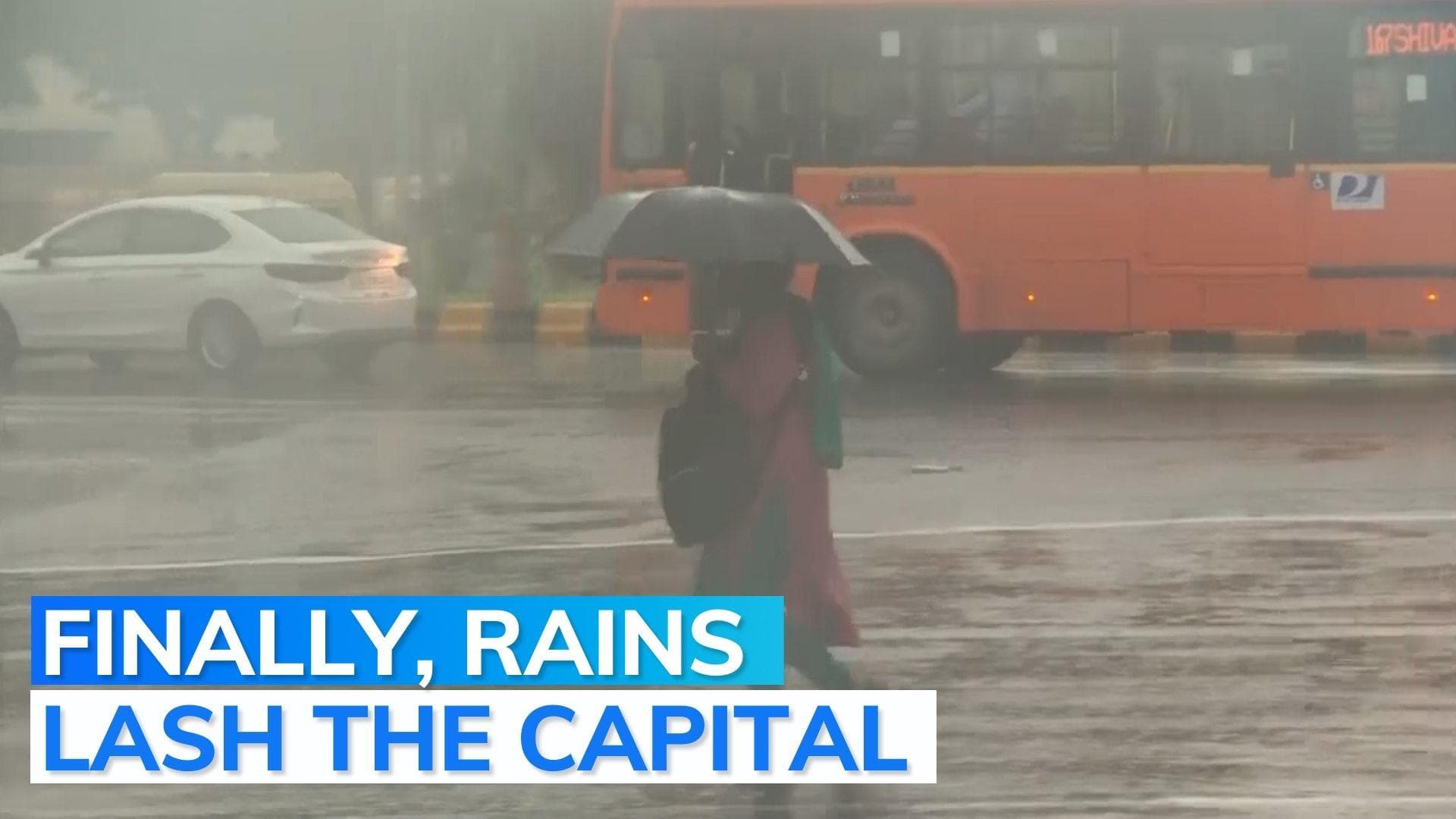 Heavy rains lash Delhi, reprieve from sweltering heat