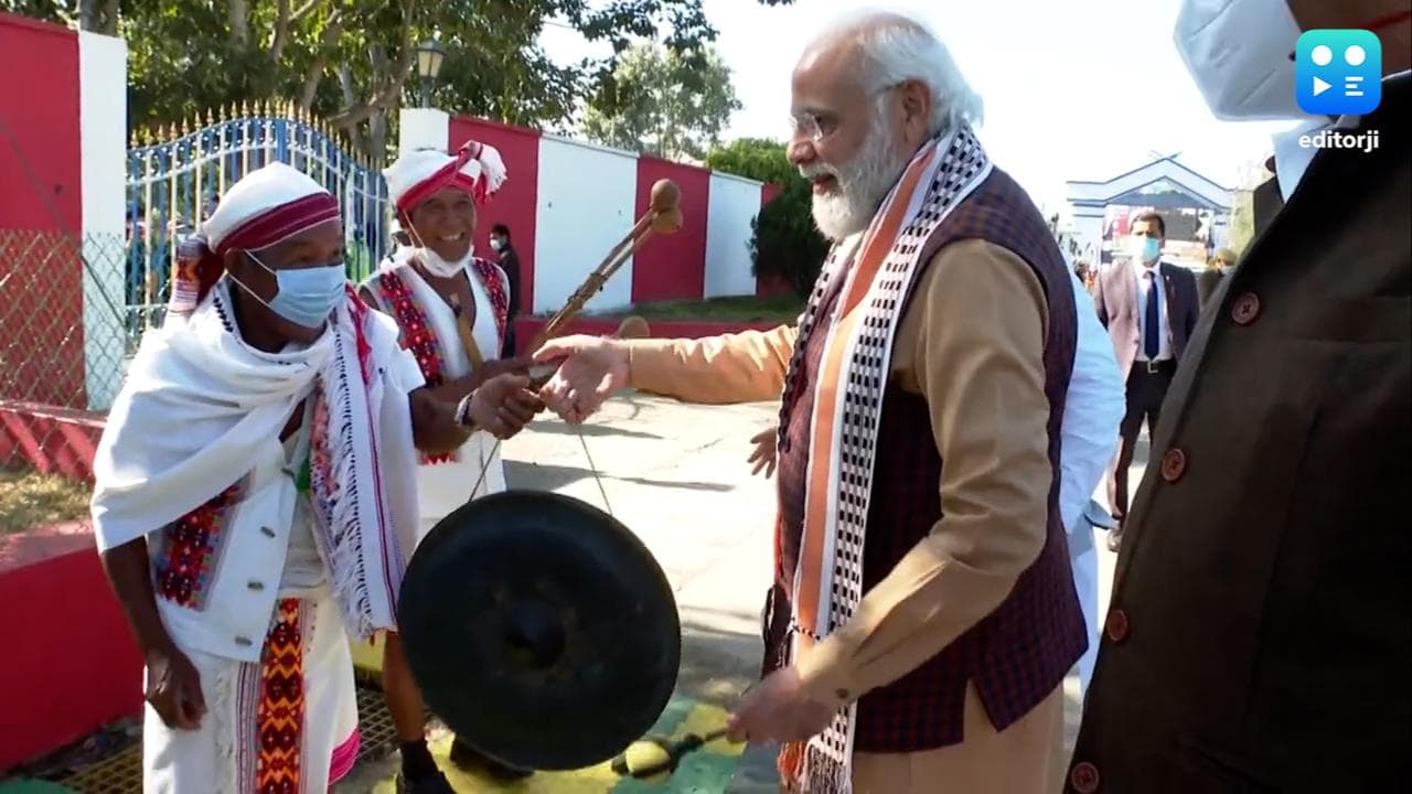 VIDEO: ड्रम बजाने से लेकर ढोल पर थाप देने तक...देखें मणिपुर में PM Modi का खास अंदाज