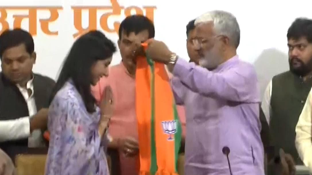 UP Election 2022: Rebel Congress MLA from Sonia bastion Rae Bareilly, Aditi Singh, joins BJP 