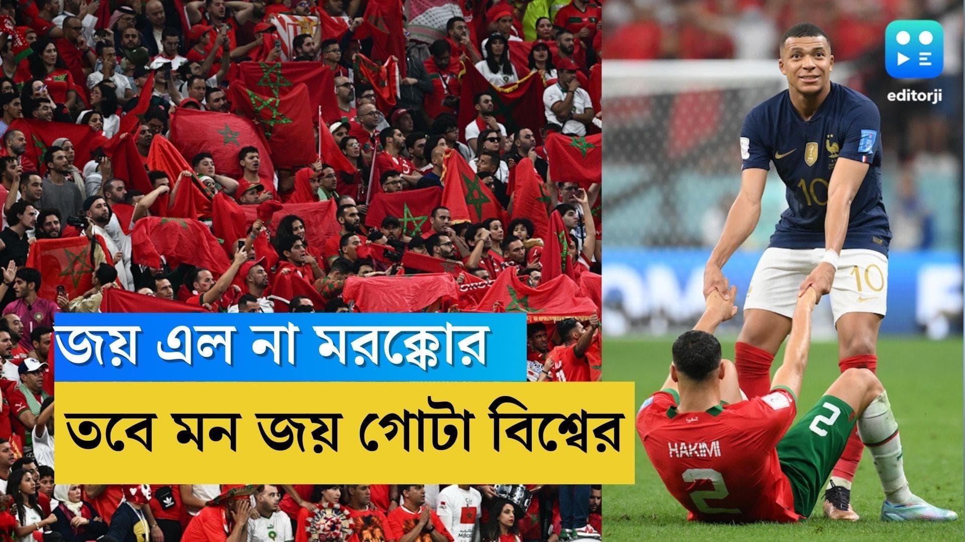 Qatar World Cup Morocco: বিদায়বেলায় মন জিতল মরক্কো, লড়াইকে কুর্নিশ ফুটবলবিশ্বের