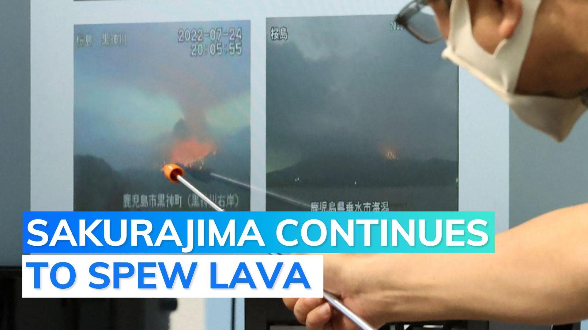Evacuations as Japan's Sakurajima volcano continues to rumble