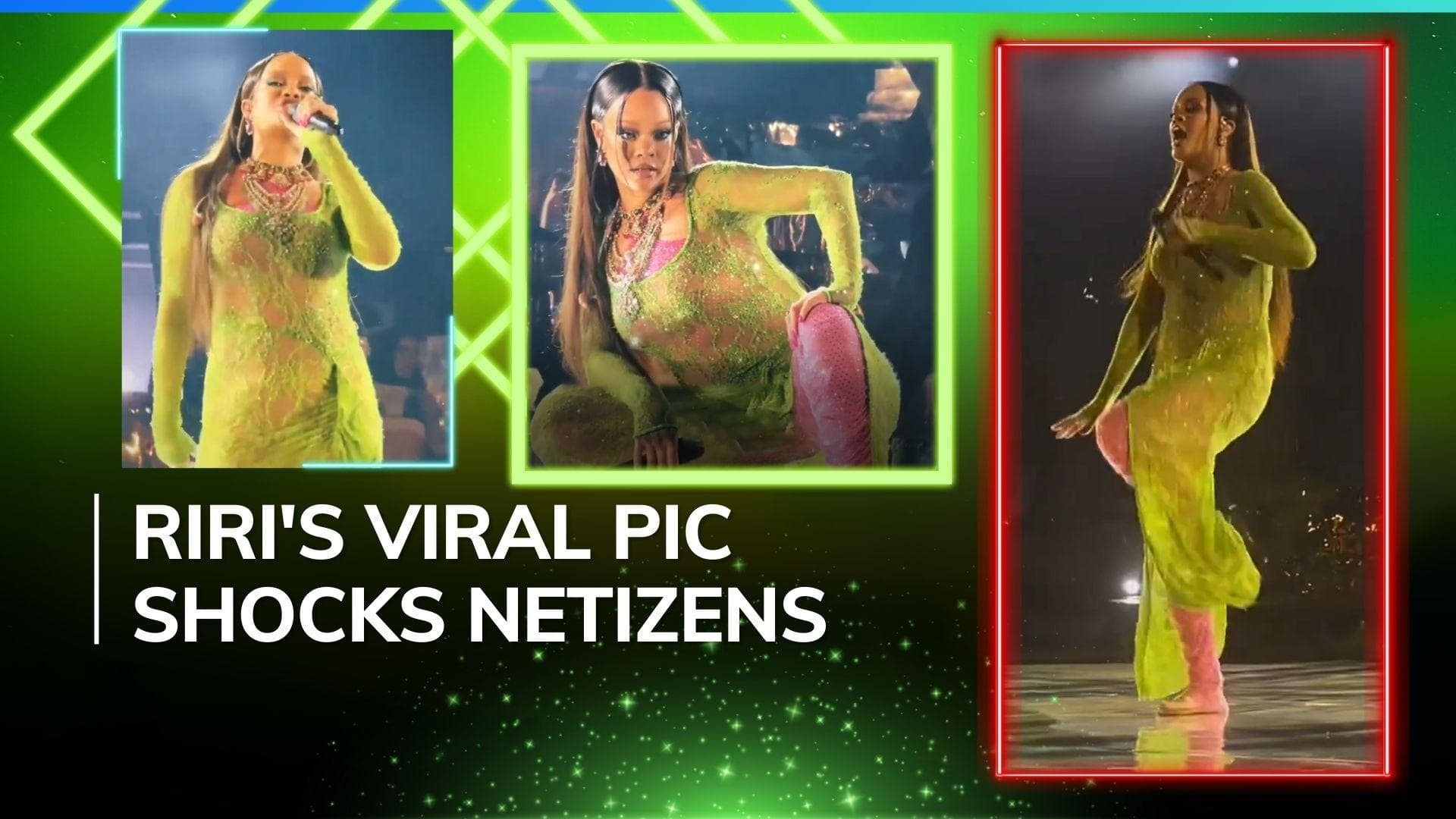 Rihanna wears gorgeous green gown for performance at Ambani event, suffers wardrobe malfunction