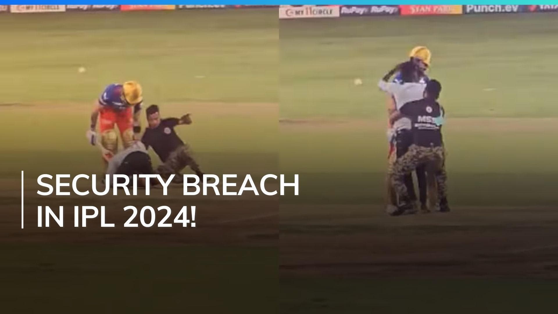 WATCH: Virat Kohli fan invades pitch, hugs Indian star during PBKS vs RCB match | IPL 2024