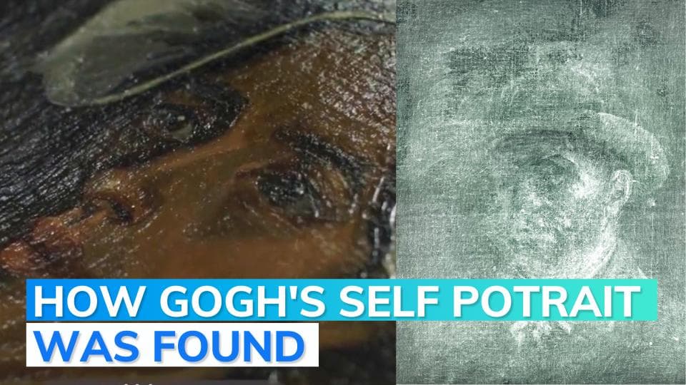 Art conservators discover hidden Van Gogh self-portrait in Scotland