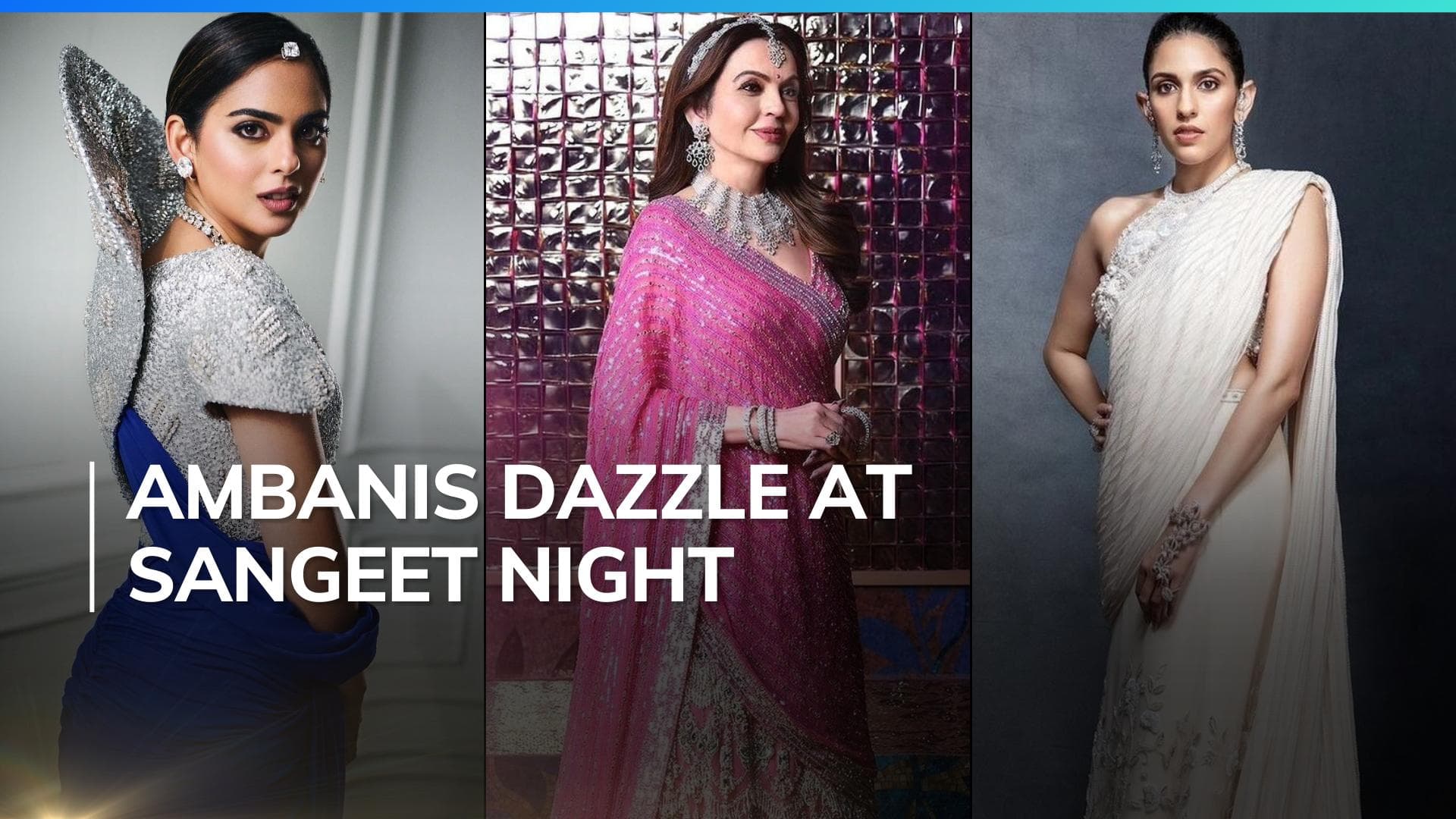 Ladies of the Ambani household! Isha, Nita, Shloka Ambani stun in royal outfits at Anant-Radhika sangeet