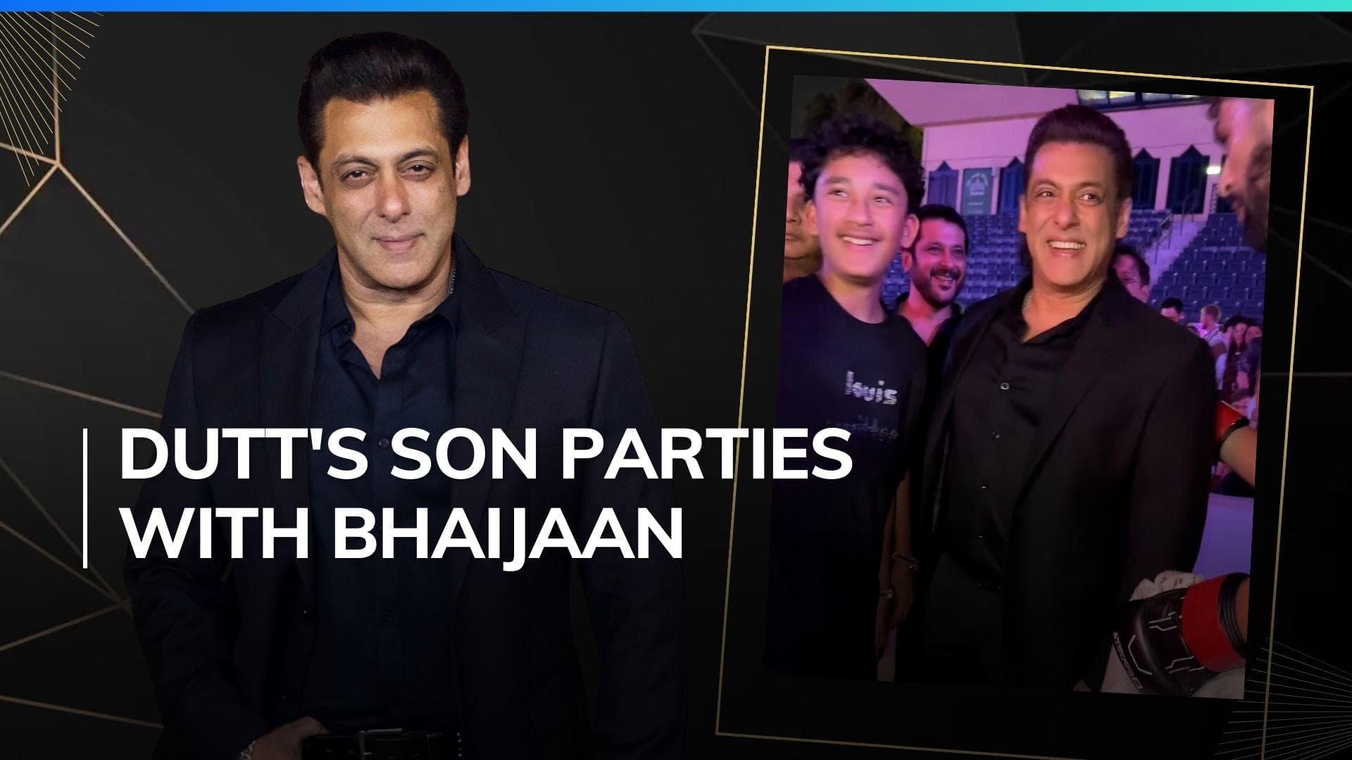Salman Khan spends chill evening with Sanjay Dutt's son Shahraan in Dubai, WATCH 