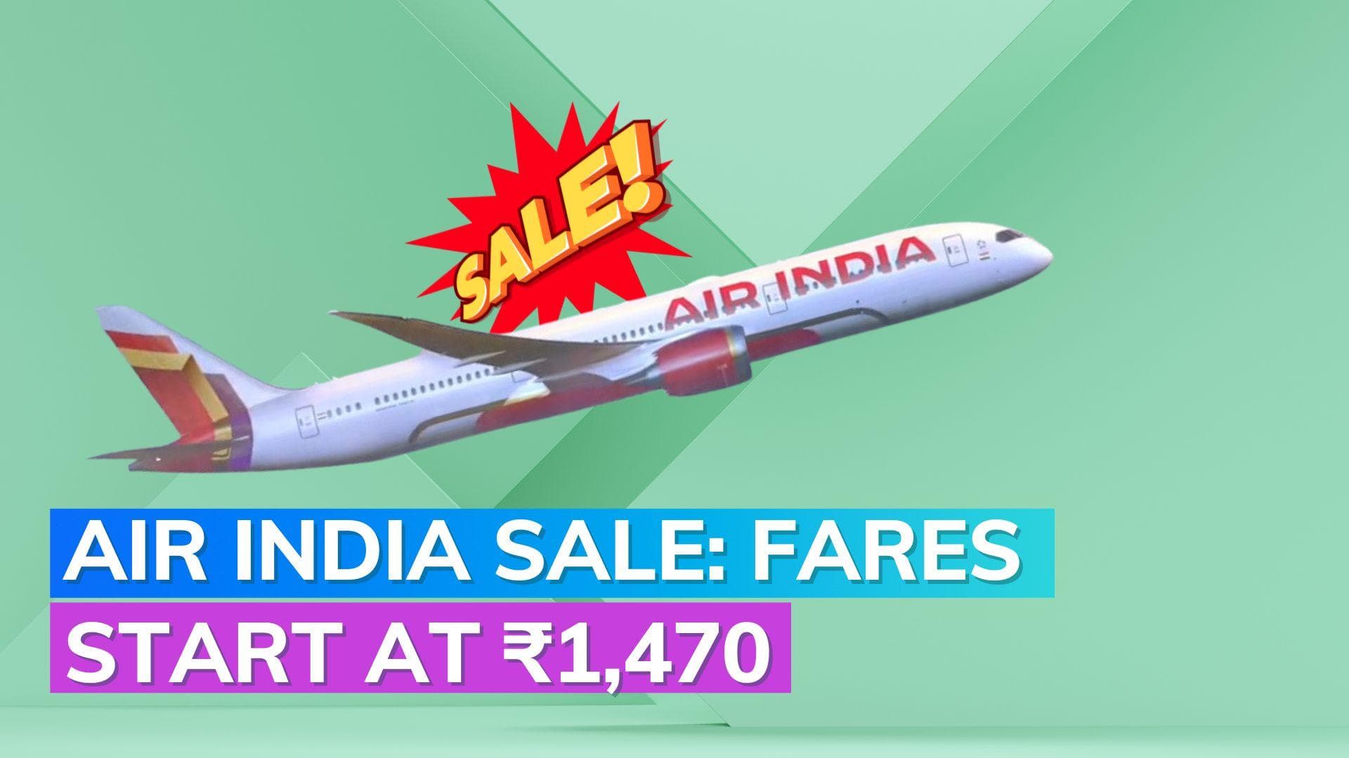 Air India announces four-day ticket sale for domestic, international routes