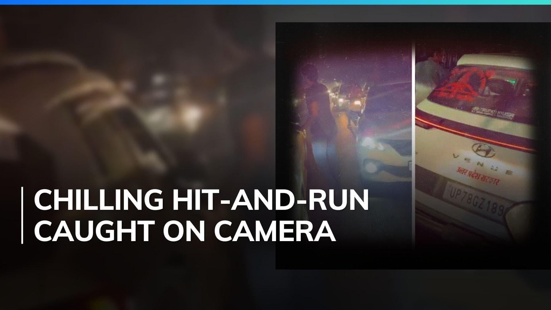 Kanpur: viral video shows car mowing down man trying to stop it