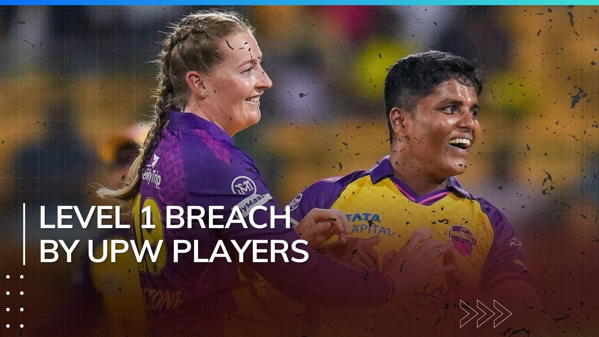 UP Warriorz's Sophie Ecclestone, Kiran Navgire fined for breaching WPL code of conduct