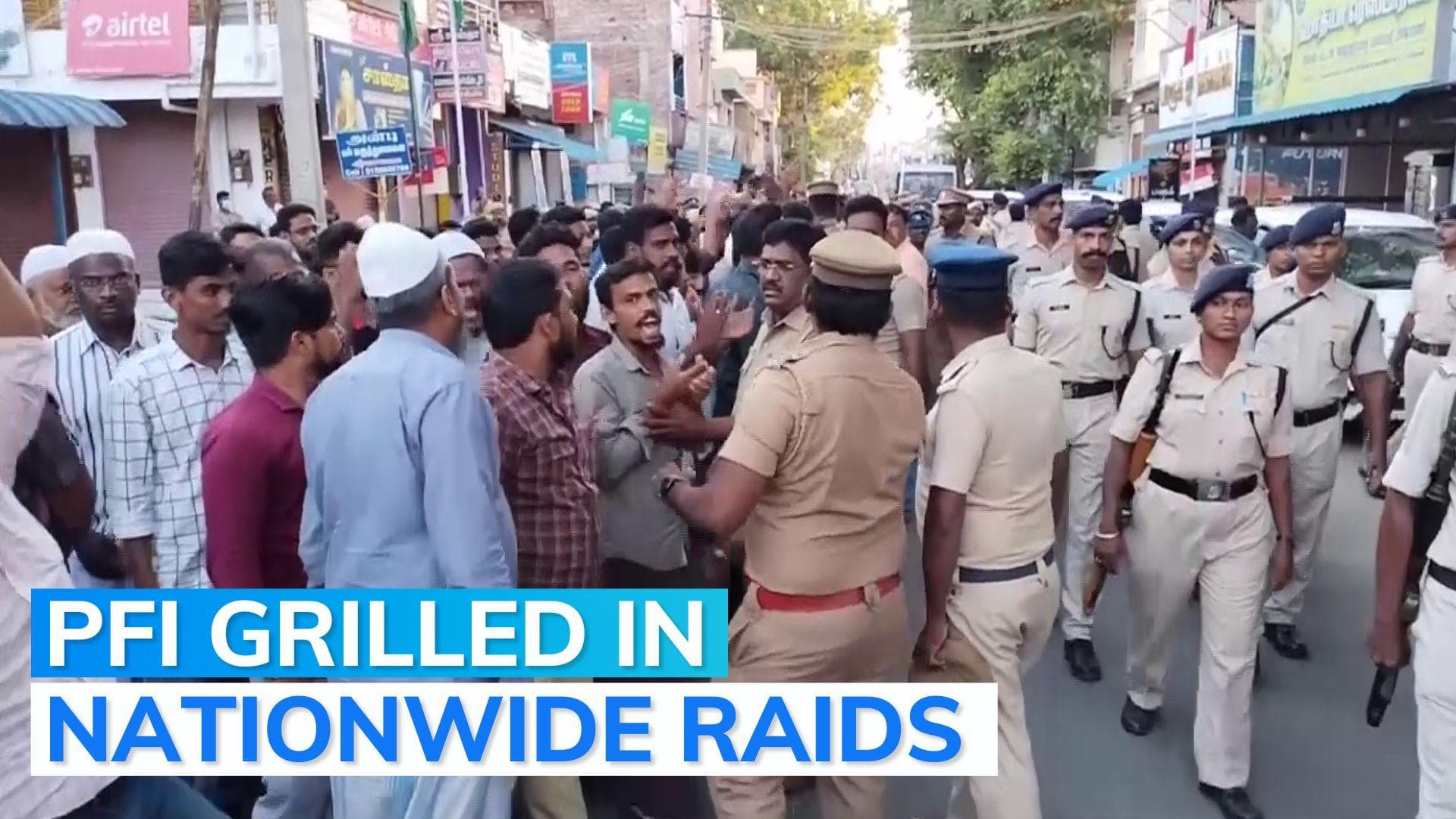 PFI cadre protest in Kerala after NIA-led raids across India