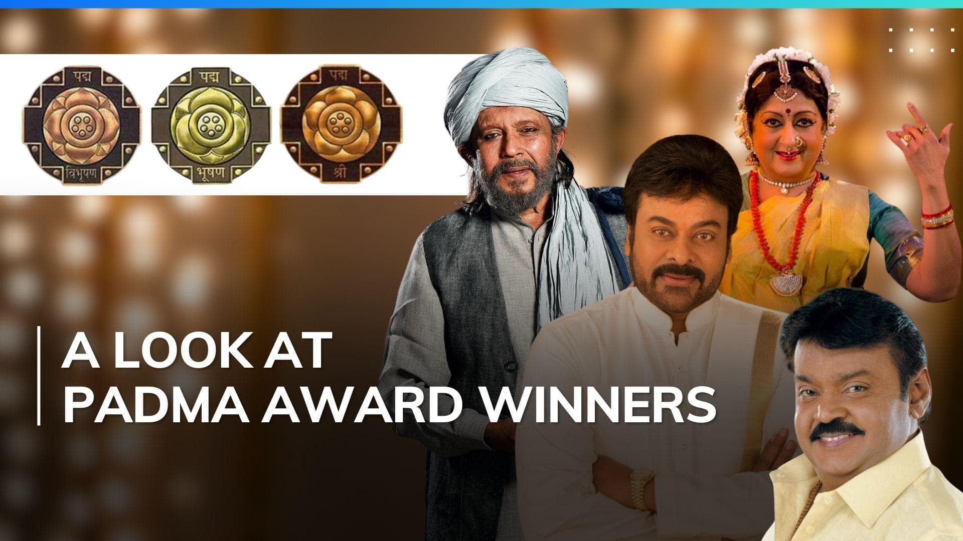 Chiranjeevi, Mithun Chakraborty, Usha Uthup among 132 conferred with Padma Awards