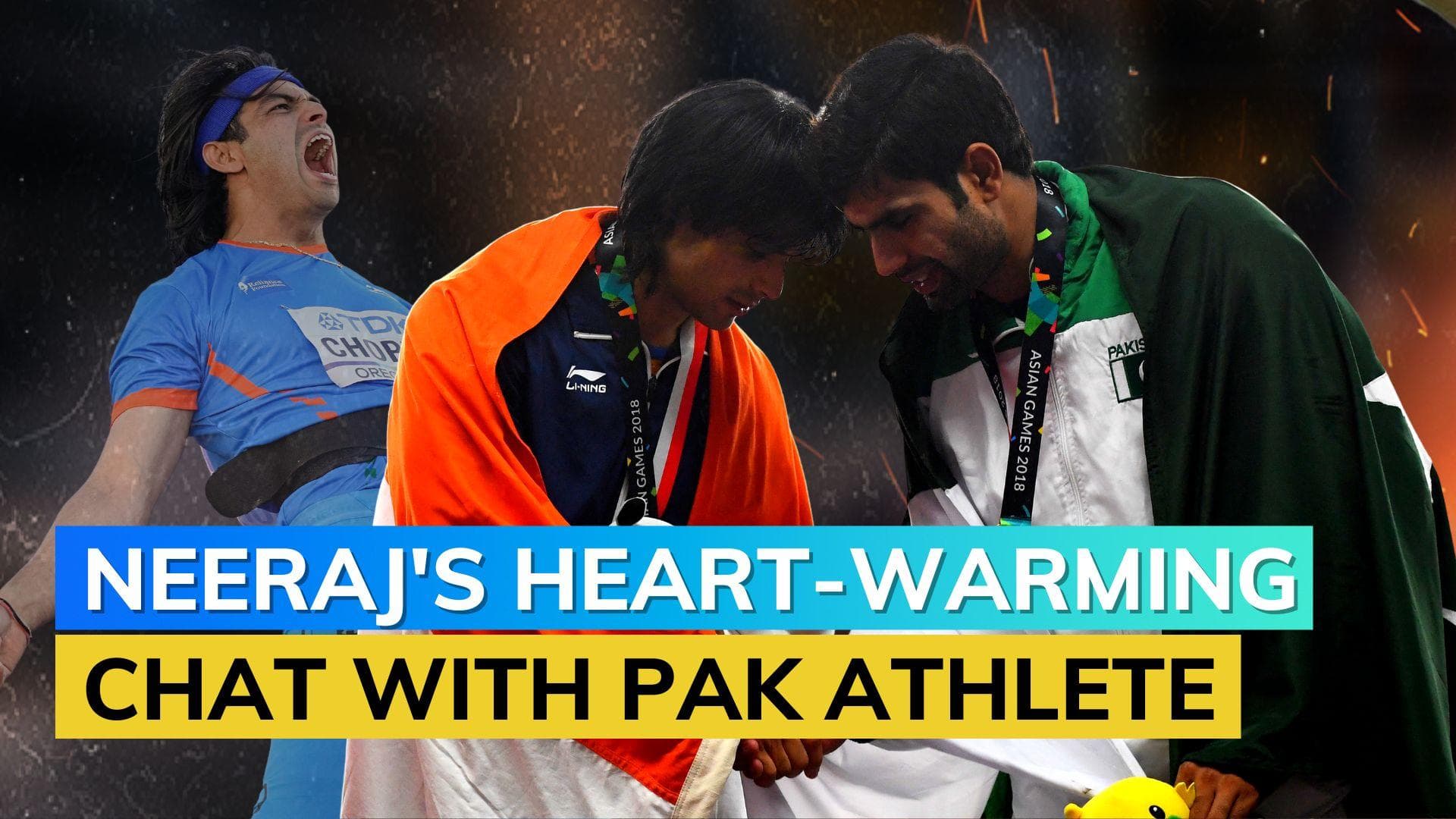 World Athletics Championships: here's what Neeraj Chopra told Pakistan's Arshad Nadeem