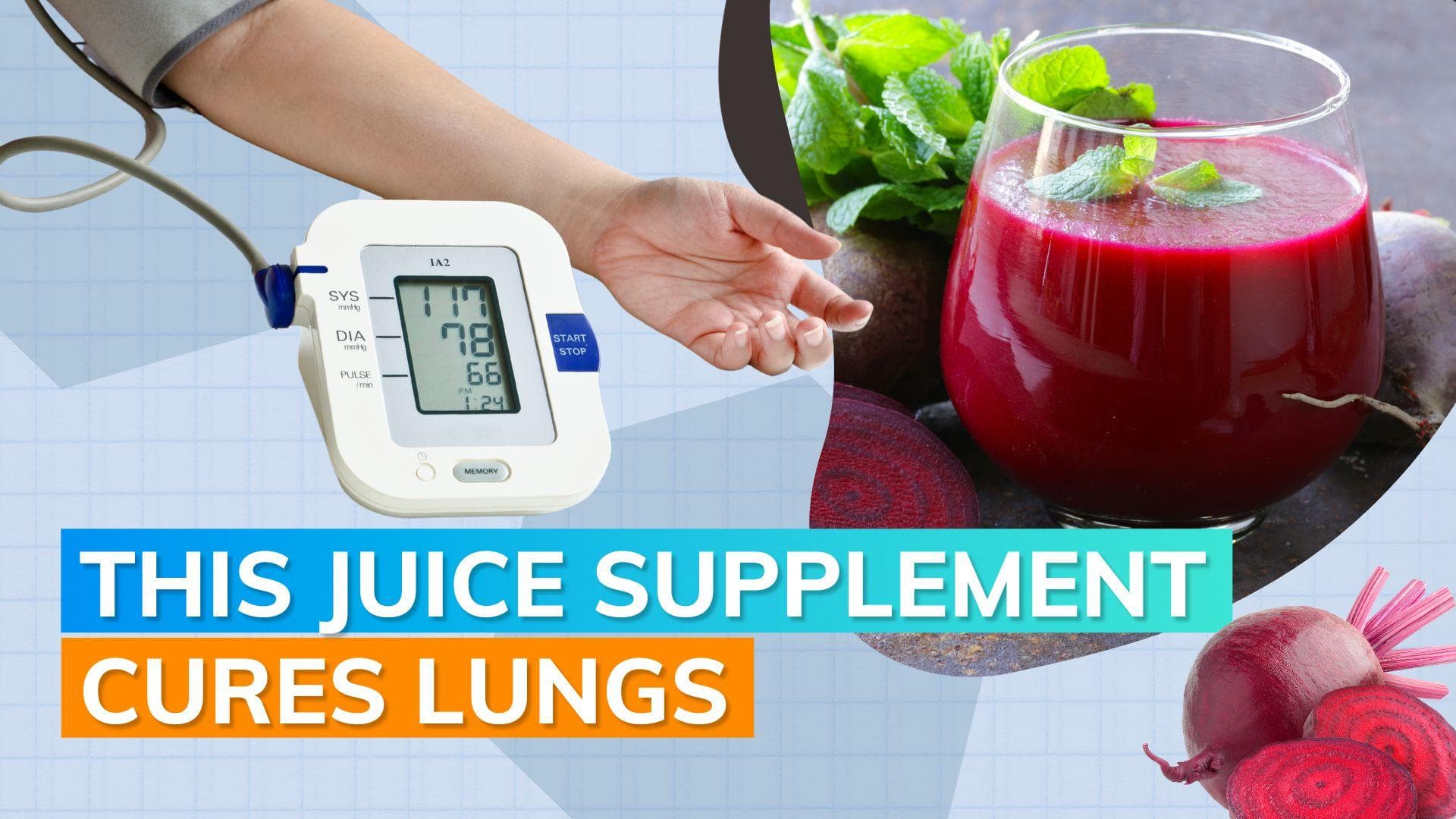 Study shows that this juice can lower the blood pressure of people with lung conditions 