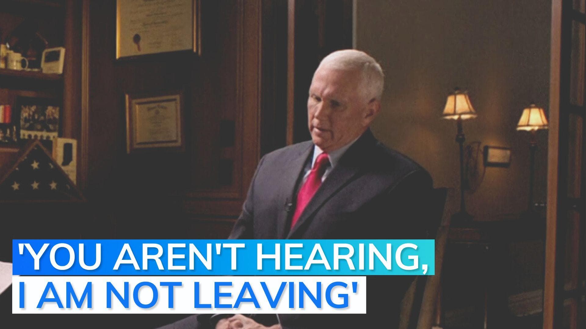 Mike Pence on Capitol riots: Donald Trump's words were reckless