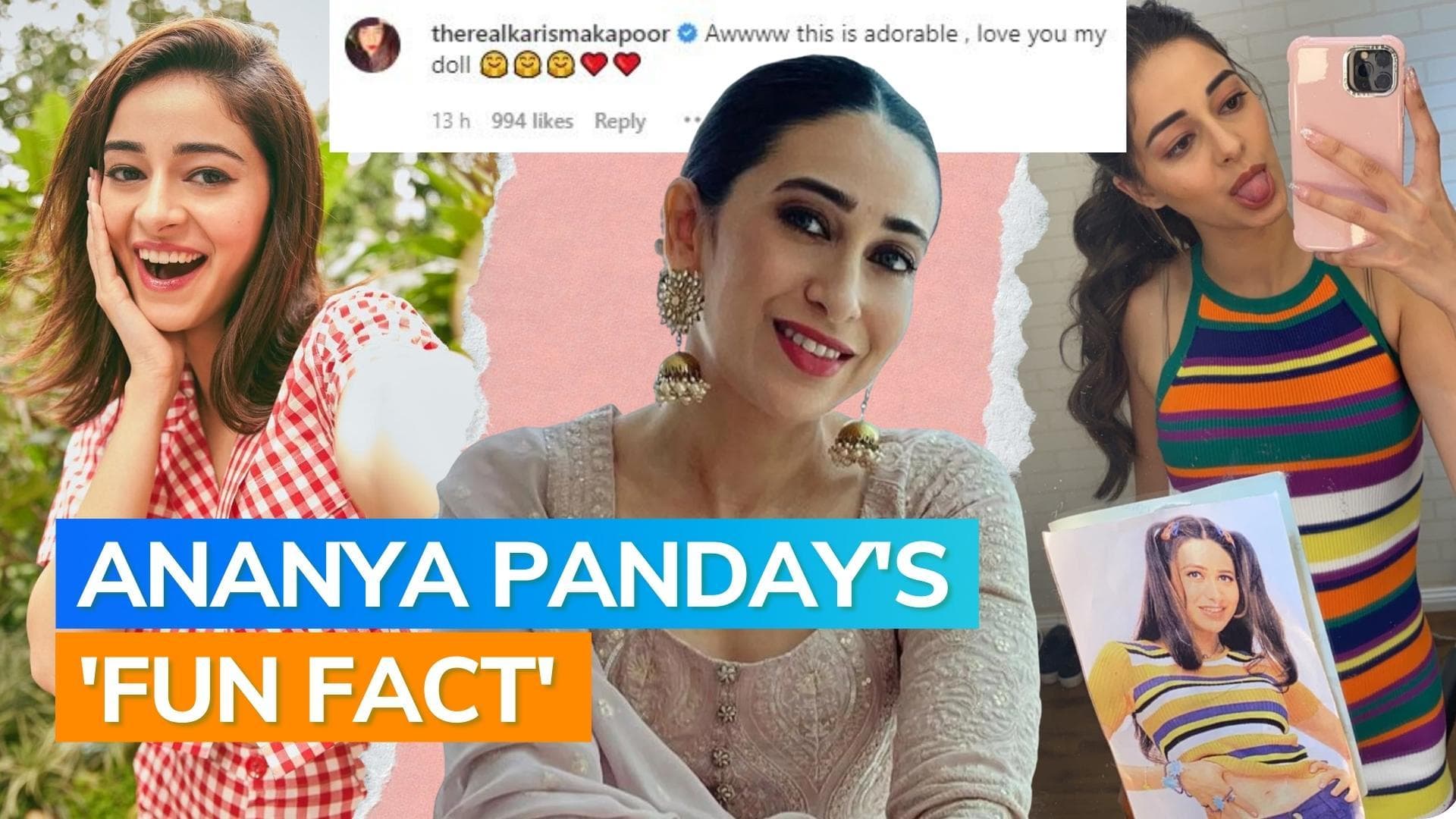 Ananya Panday twins with her 'forever inspiration' Karisma Kapoor, Lolo & Kareena Kapoor Khan react 