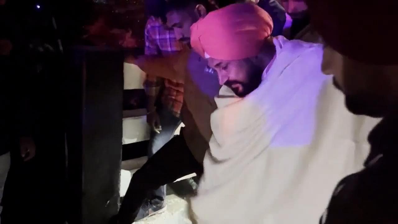Watch: Punjab CM Charanjit Singh Channi joins midnight cow rescue, earns social media likes