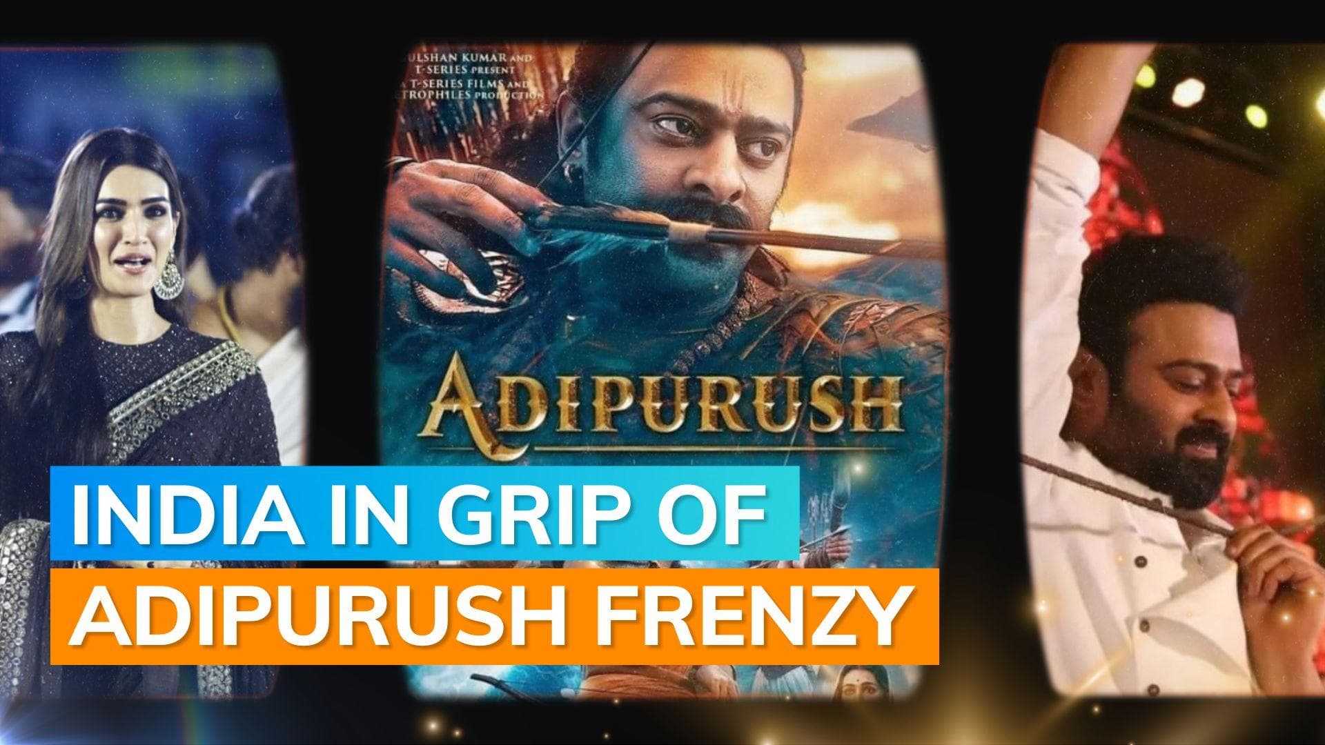  'Adipurush' stars Prabhas, Kriti Sanon share a warm hug; Saif Ali Khan gives pre-release event a miss
