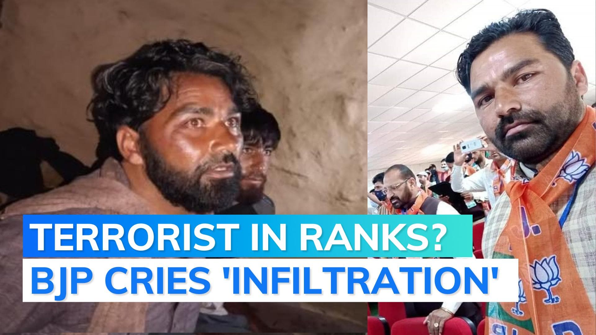 Was Lashkar commander apprehended by brave Resai villagers a BJP member?