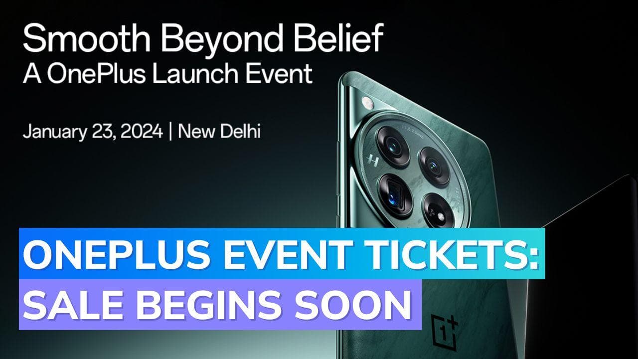 OnePlus 12 series launch event ticket sale to commence on January 3